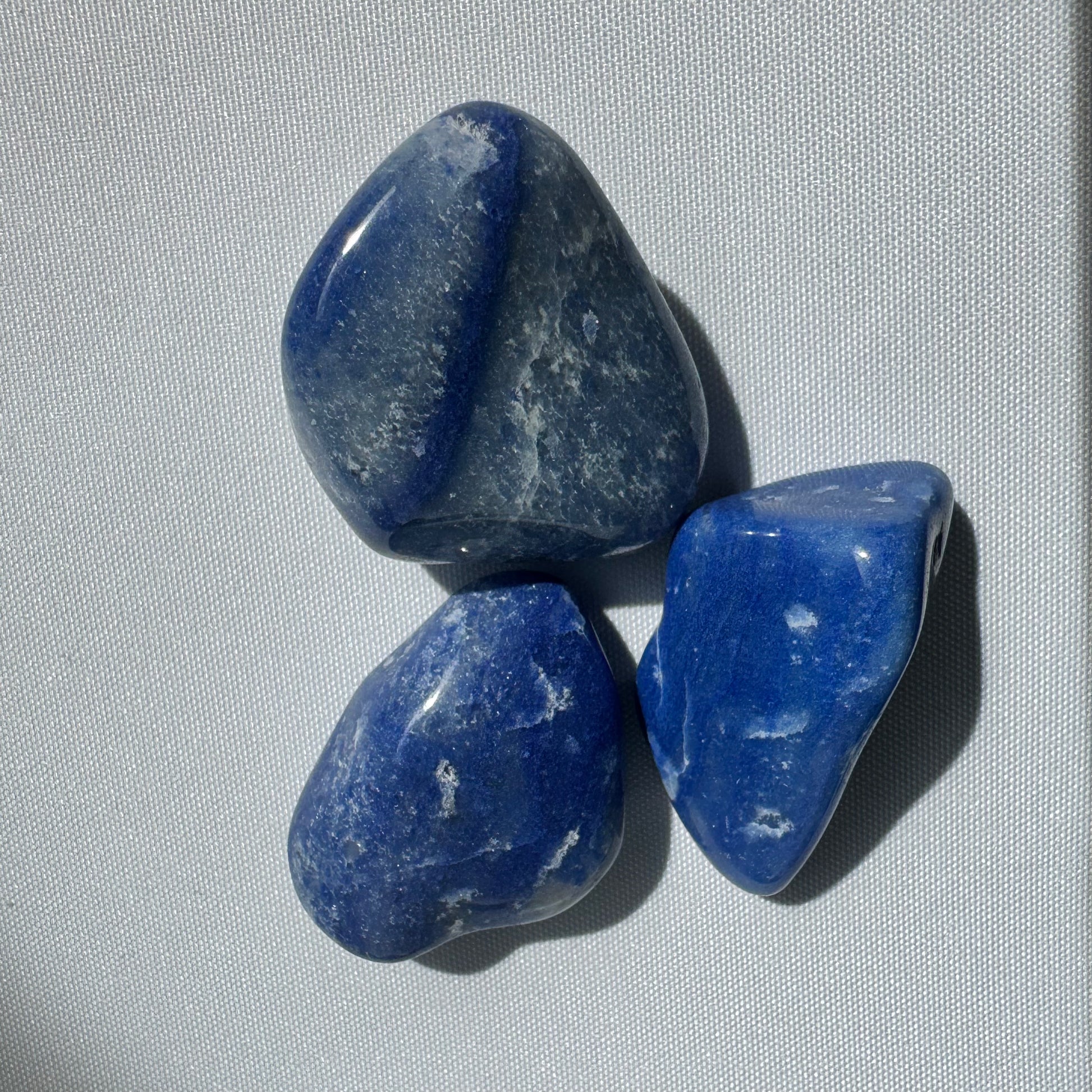Blue Quartz Tumble Stones - Healing Crystals Auckland NZ