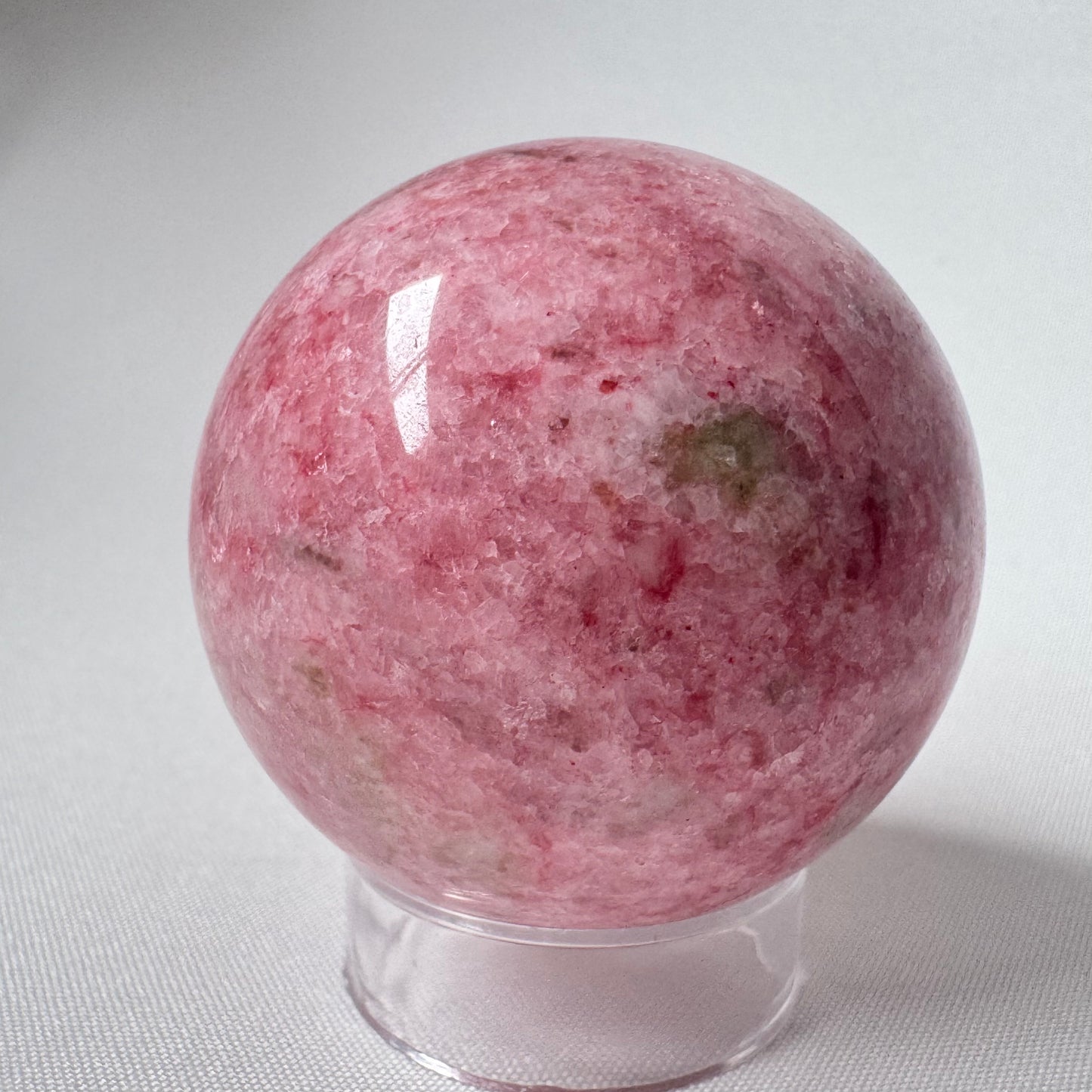 Pink Thulite Crystal Spheres