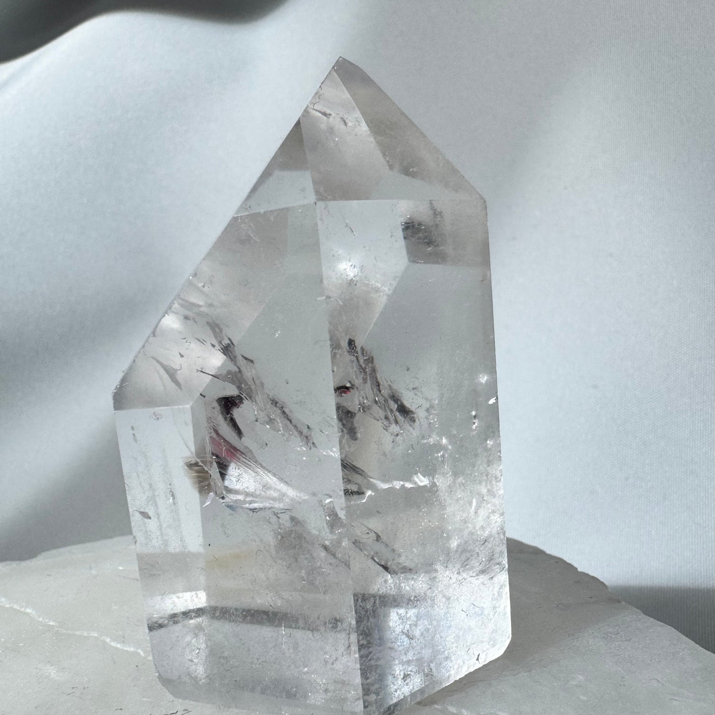 Polished Lemurian Quartz Point — Brazil