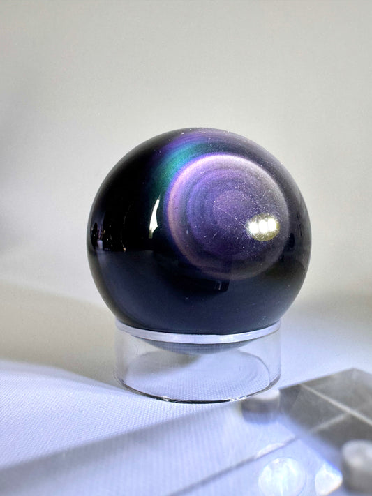 Rainbow Obsidian Sphere #2