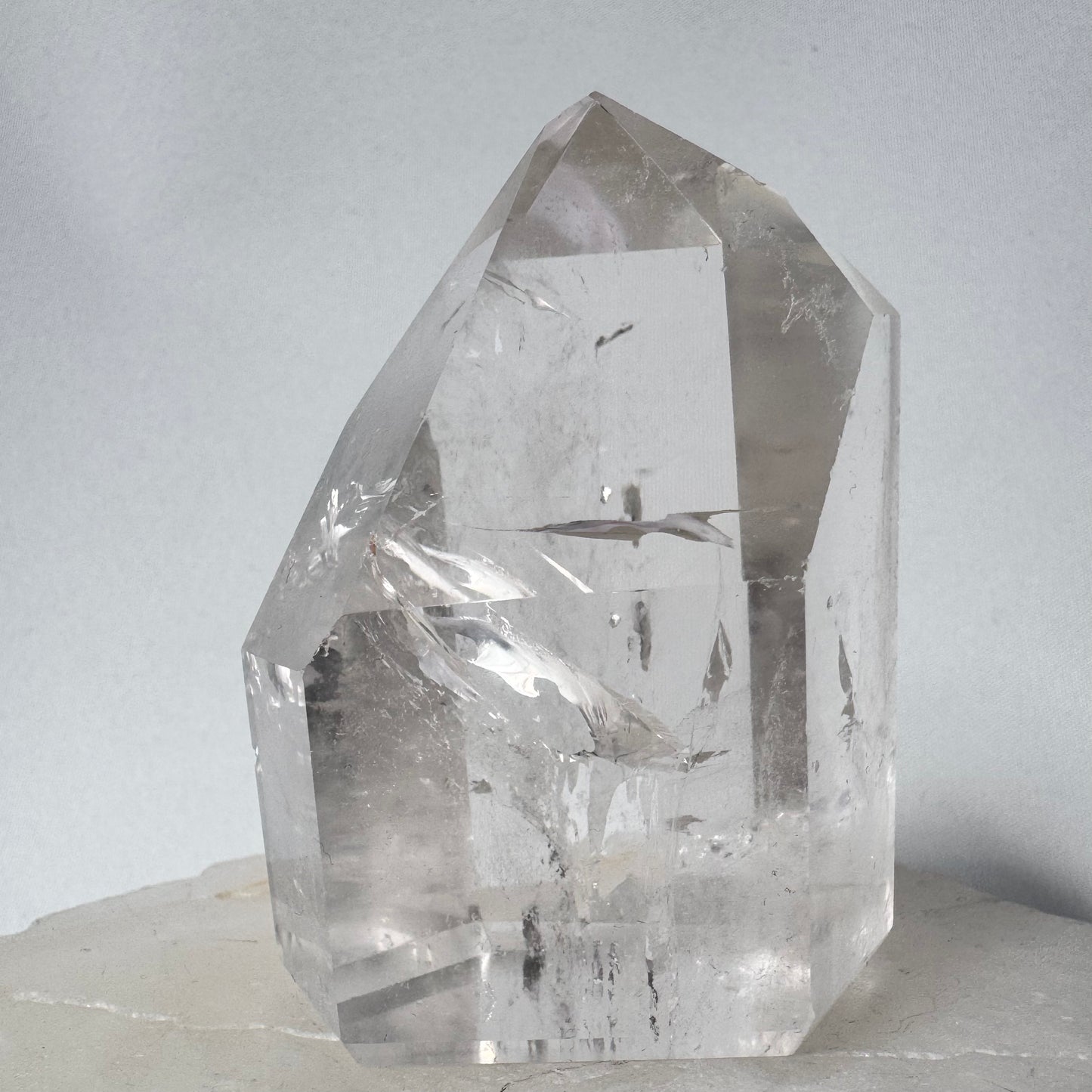 Polished Lemurian Quartz Point — Brazil