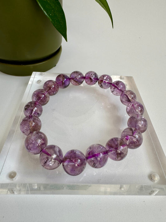 Ice Amethyst Bracelet 12mm