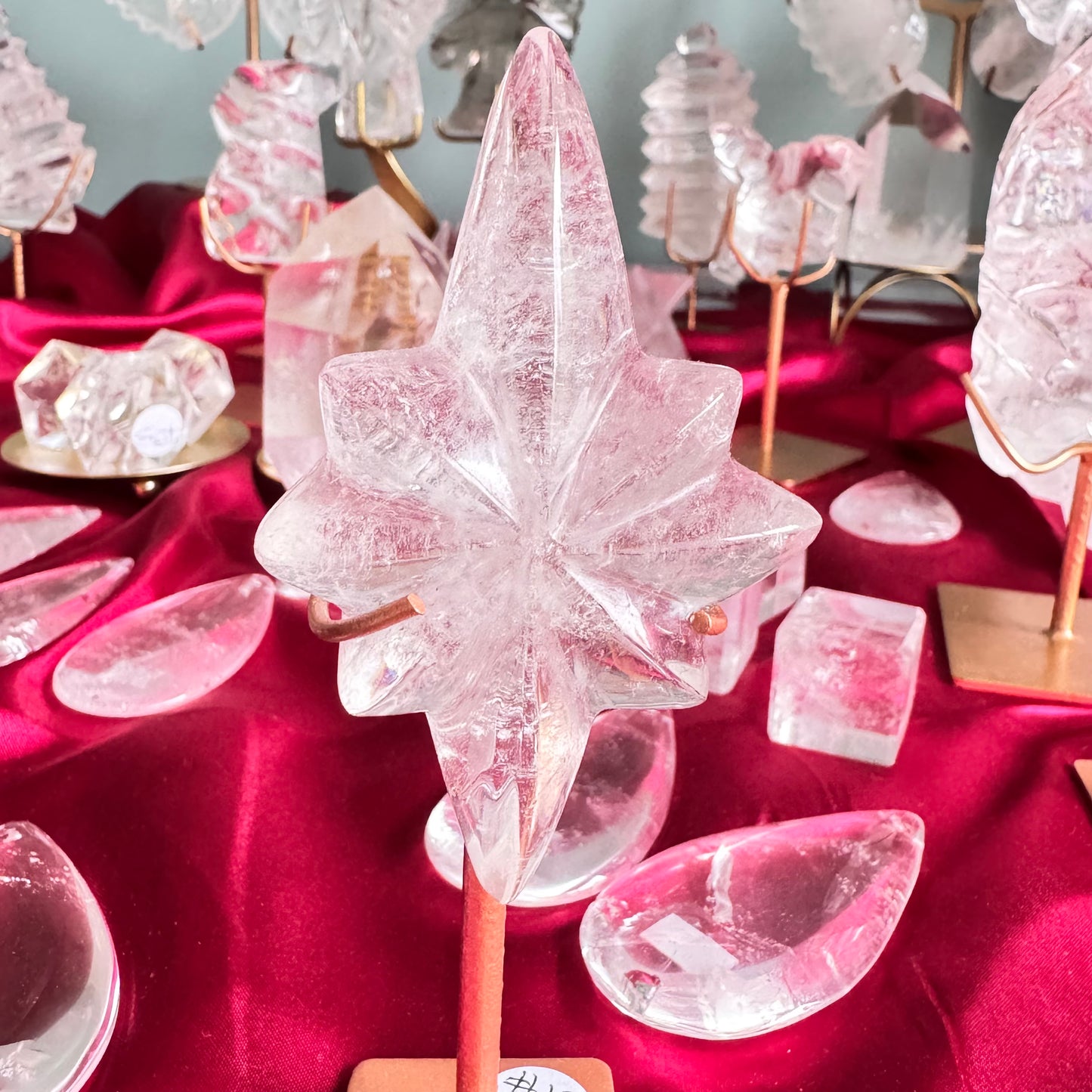 Lemurian Quartz Star on stand - Cosmic Energy & Wisdom | Crystals NZ