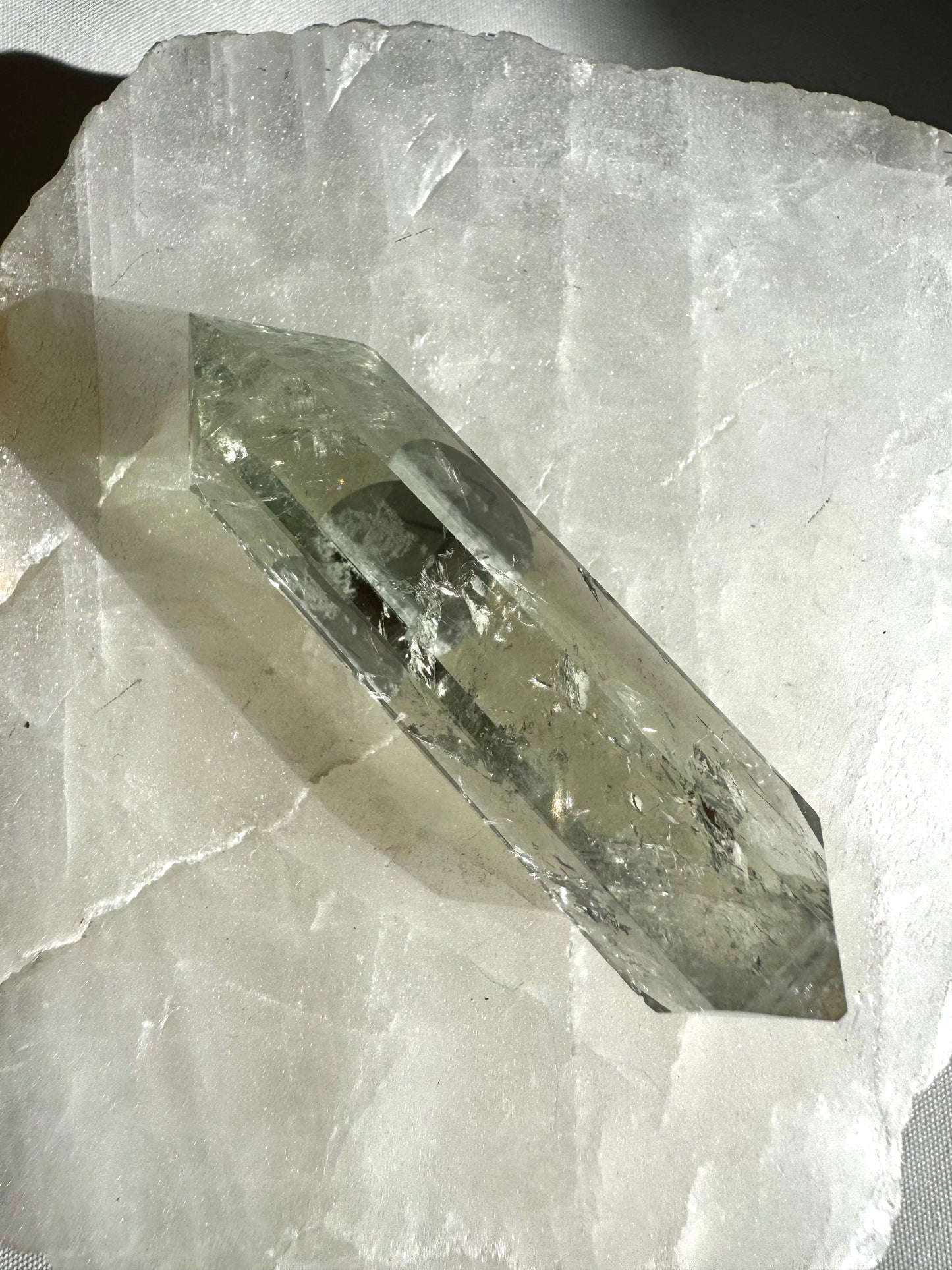 Prasiolite Crystal DT Points