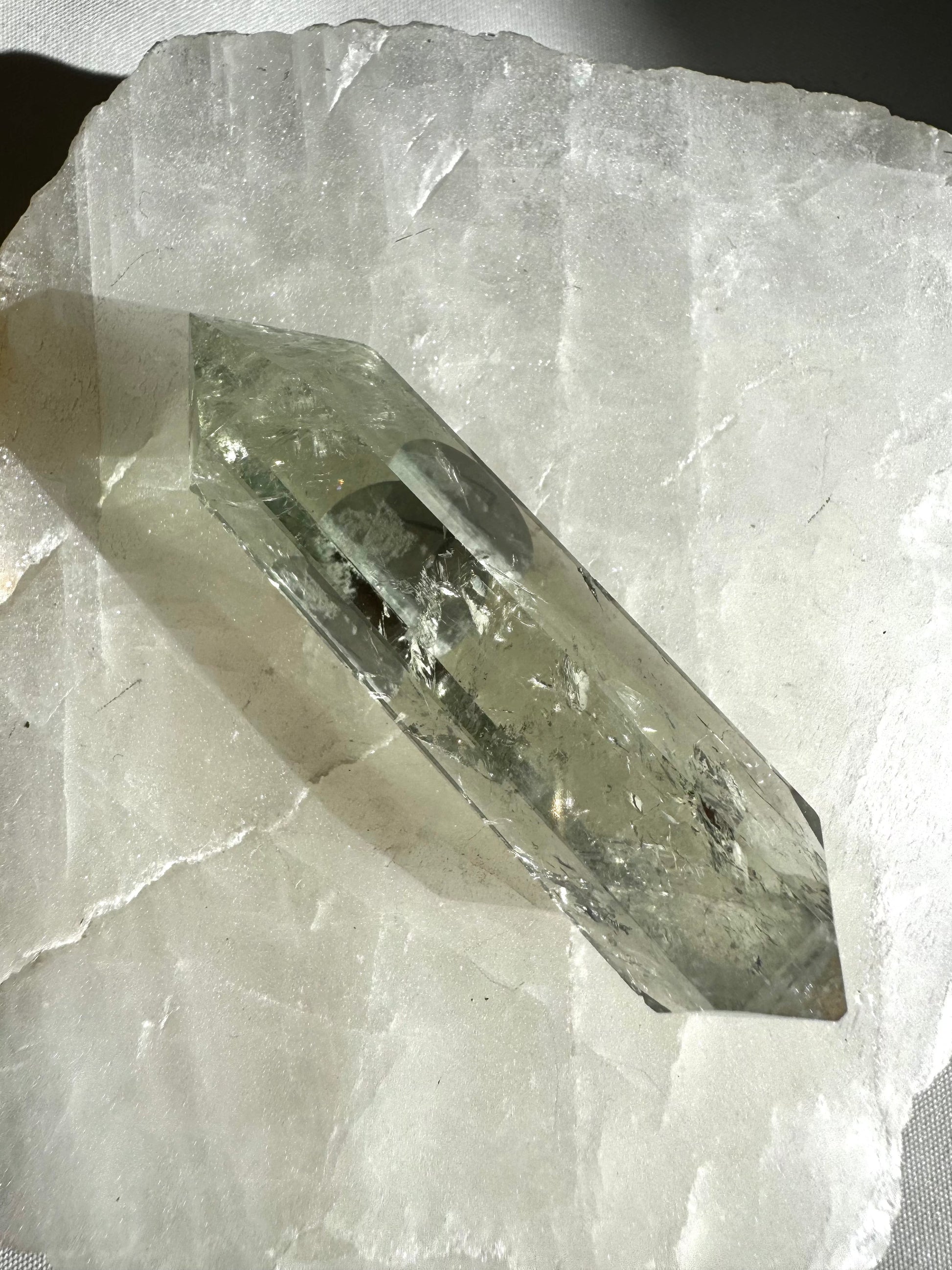 Prasiolite Crystal DT Points