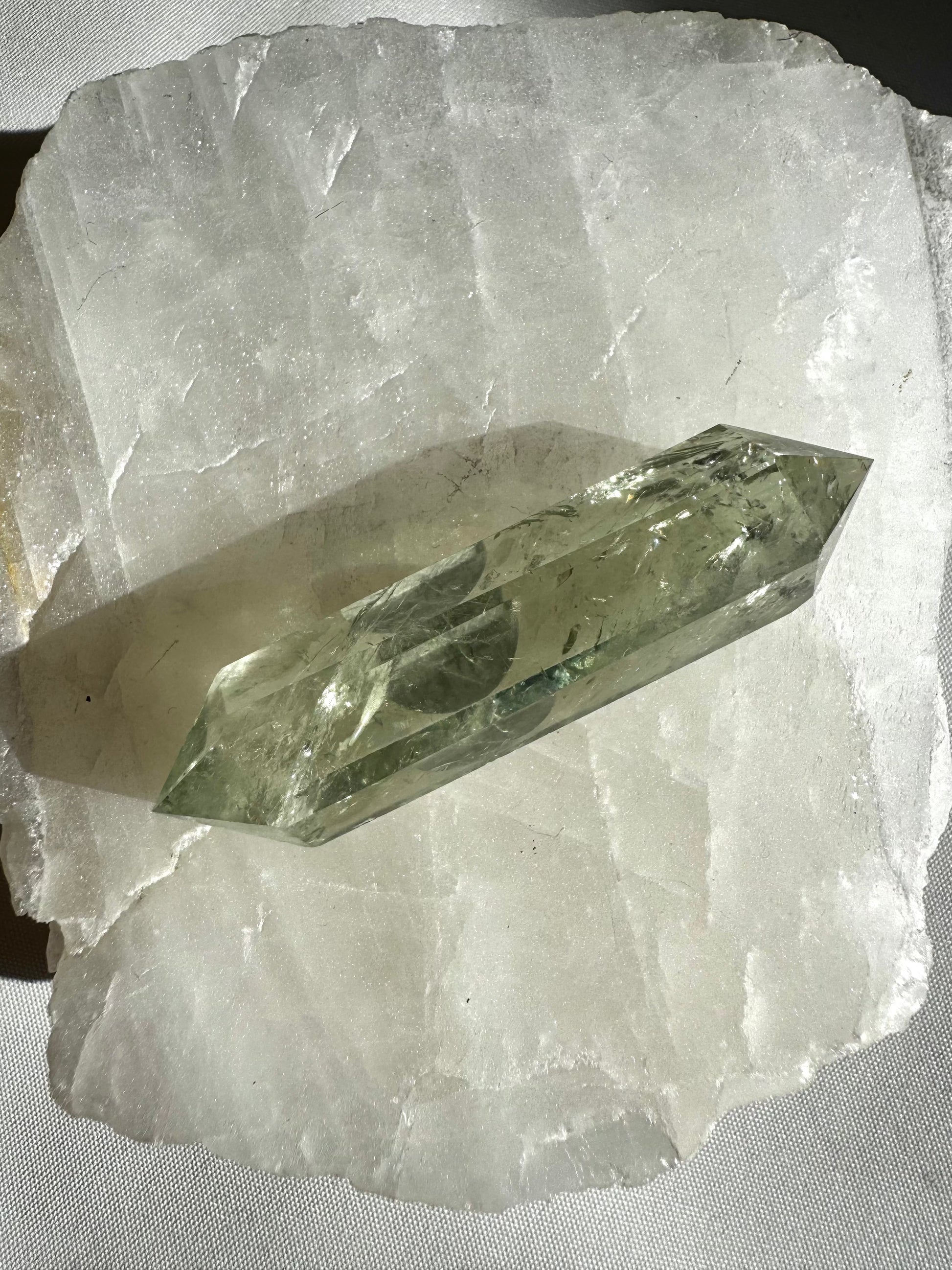 Prasiolite Crystal DT Points
