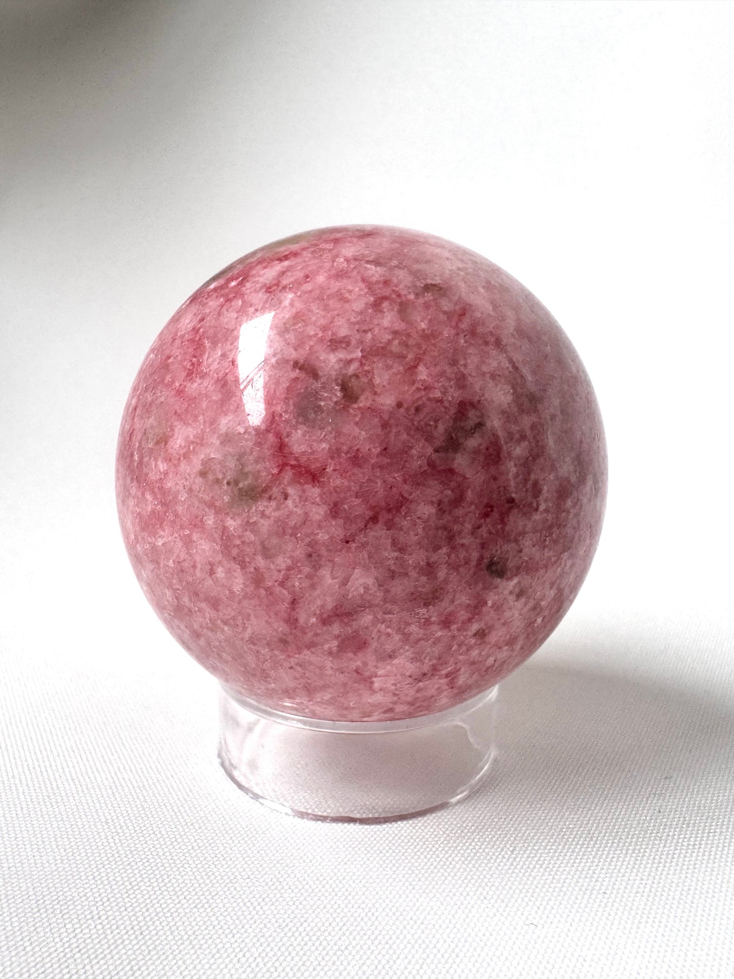 Pink Thulite Crystal Spheres
