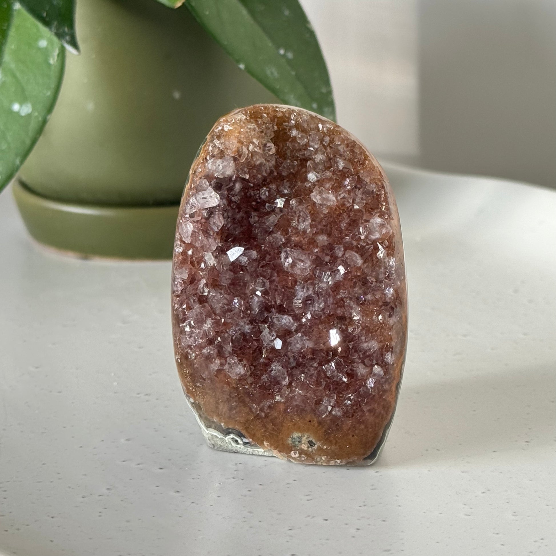 Rainbow Galaxy Amethyst Crystal Cut Base #3