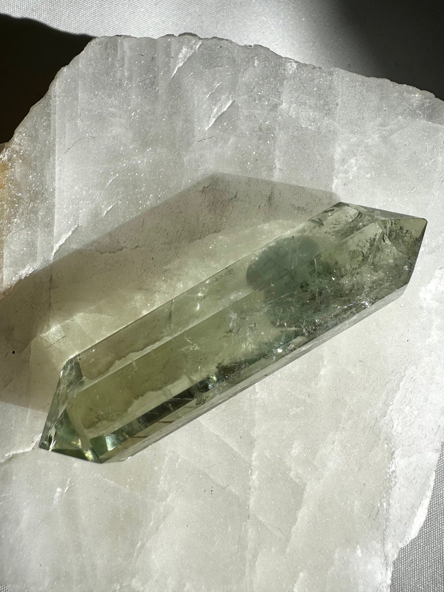 Prasiolite Crystal DT Points