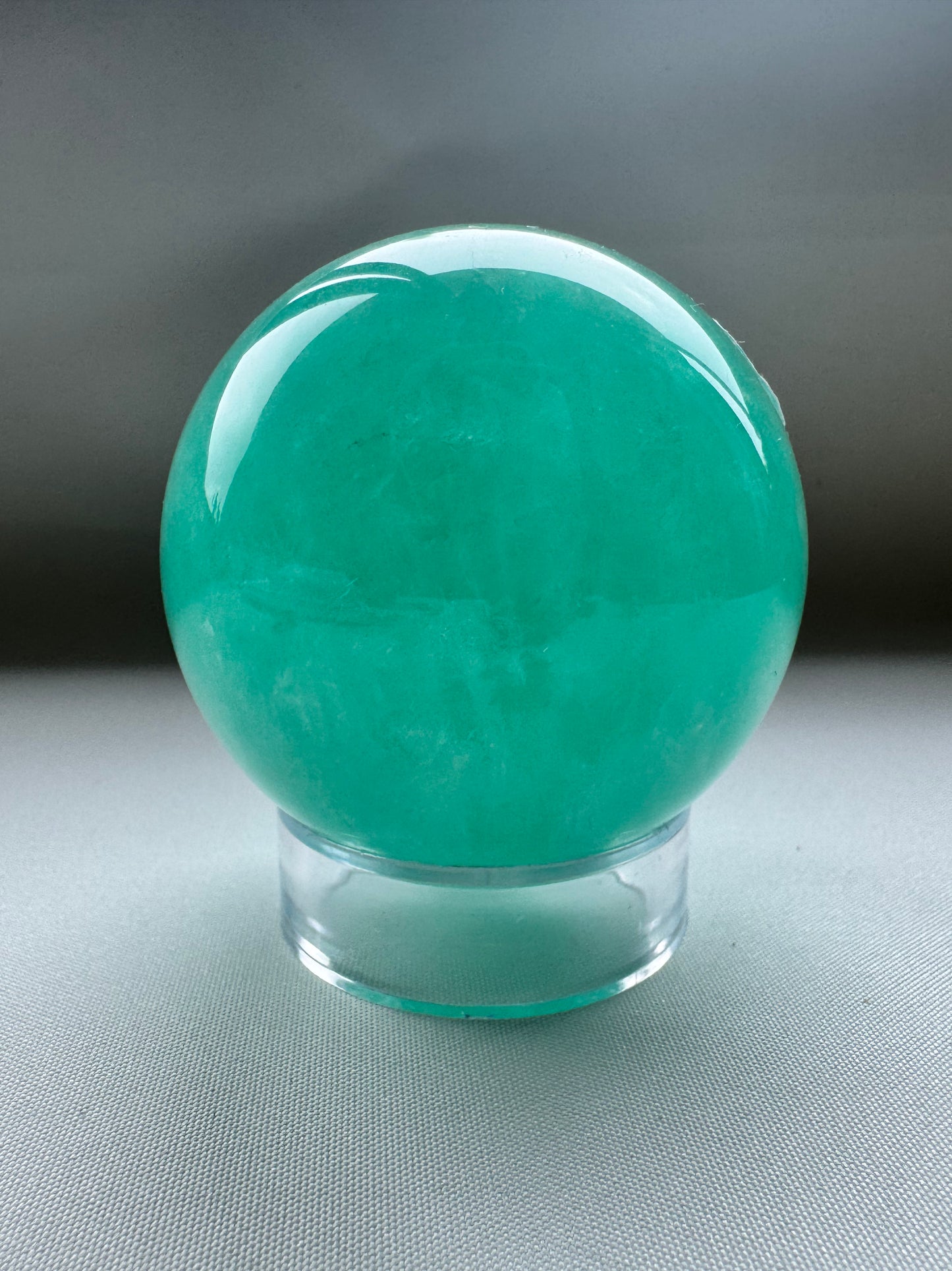 Green Fluorite Sphere showing layered green shades | Crystals NZ