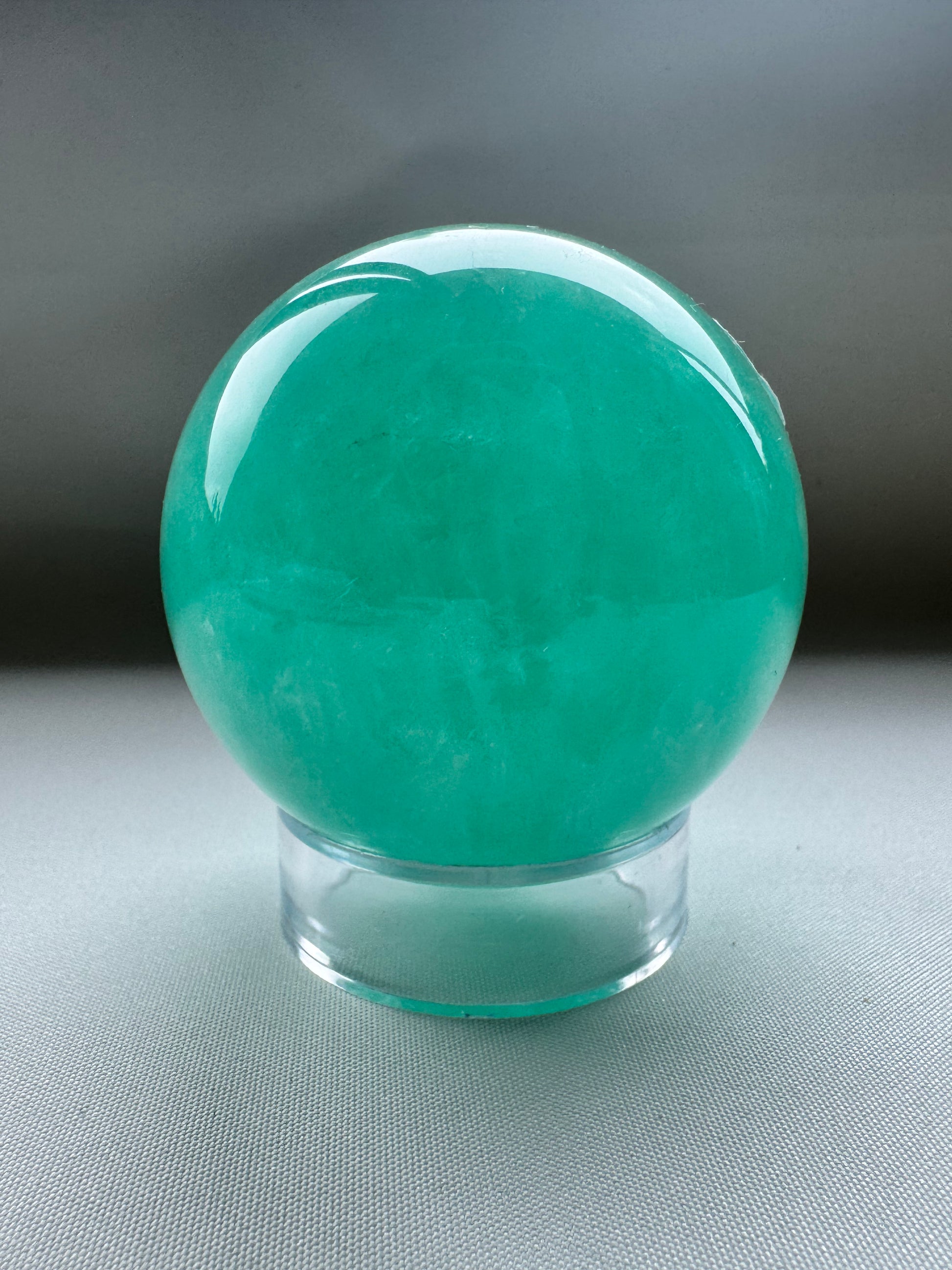 Green Fluorite Sphere showing layered green shades | Crystals NZ