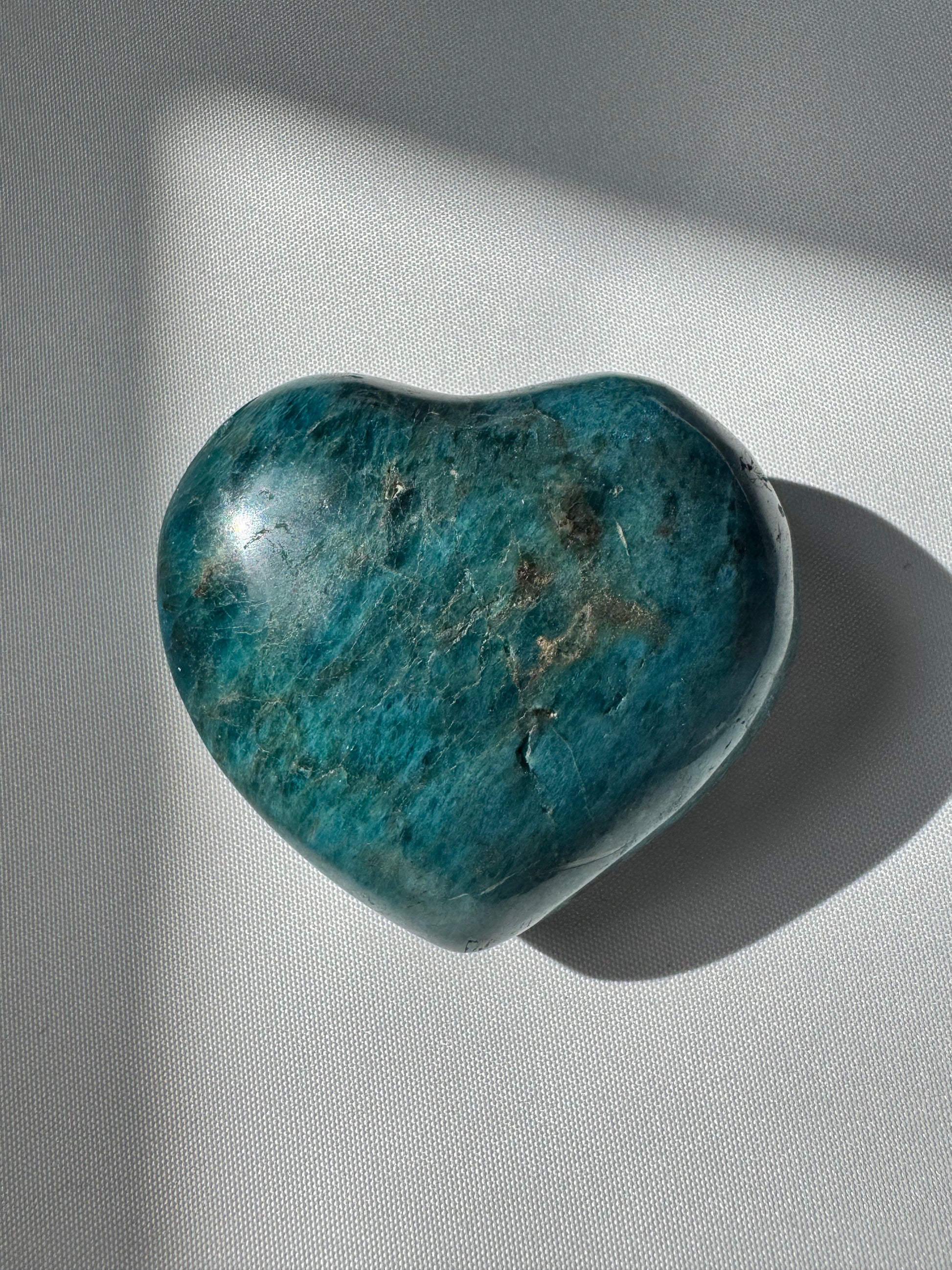 Blue Apatite Heart