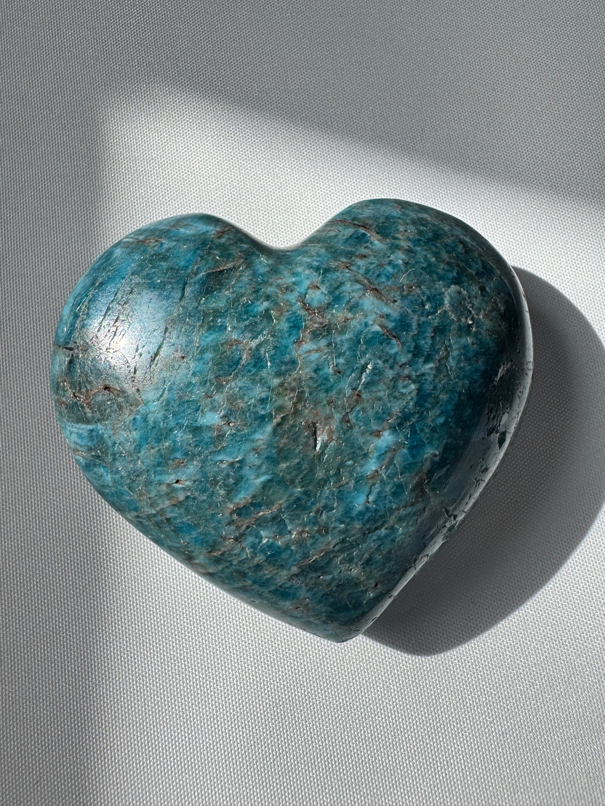 Blue Apatite Heart