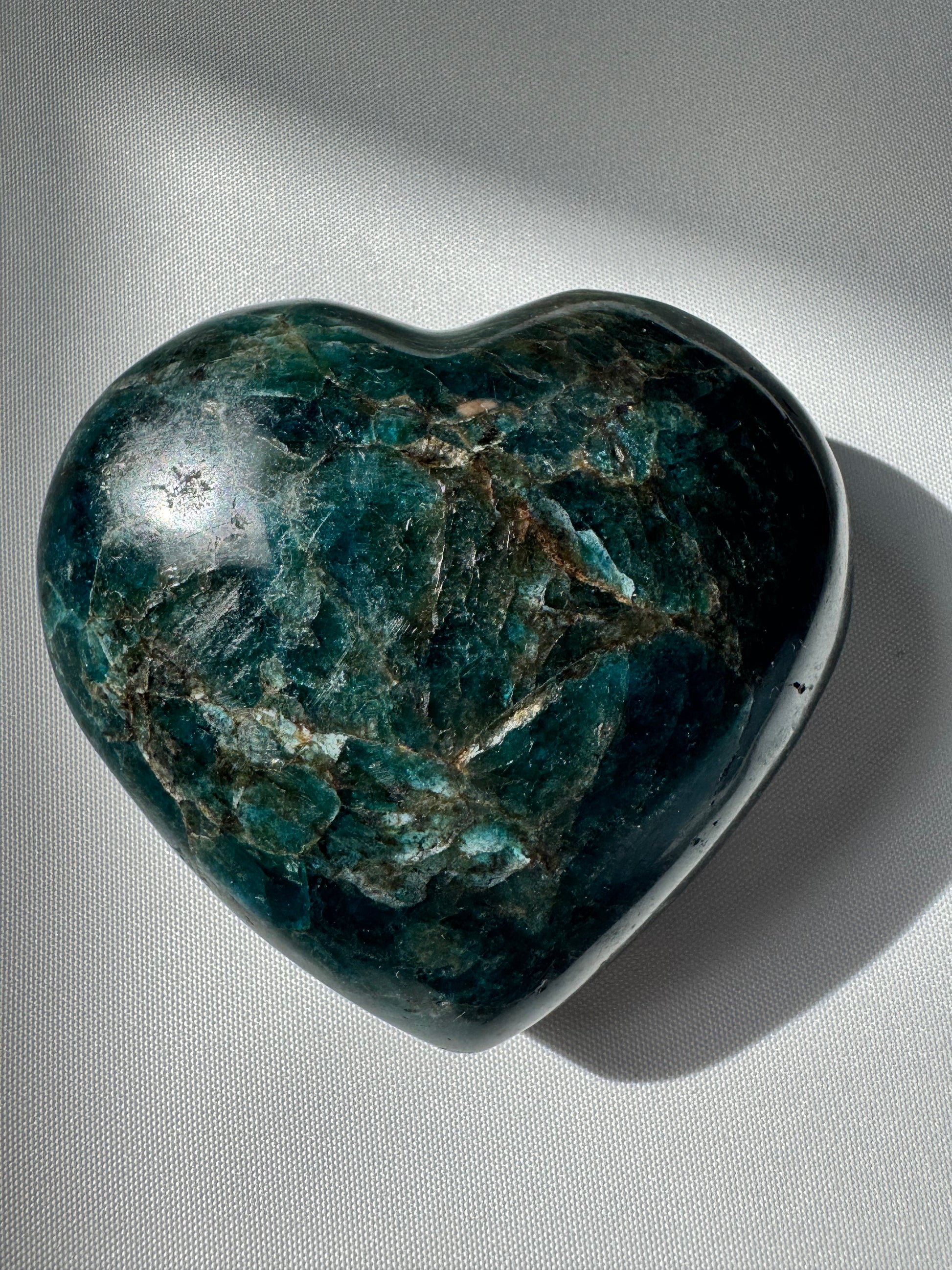Blue Apatite Heart for Self Expression