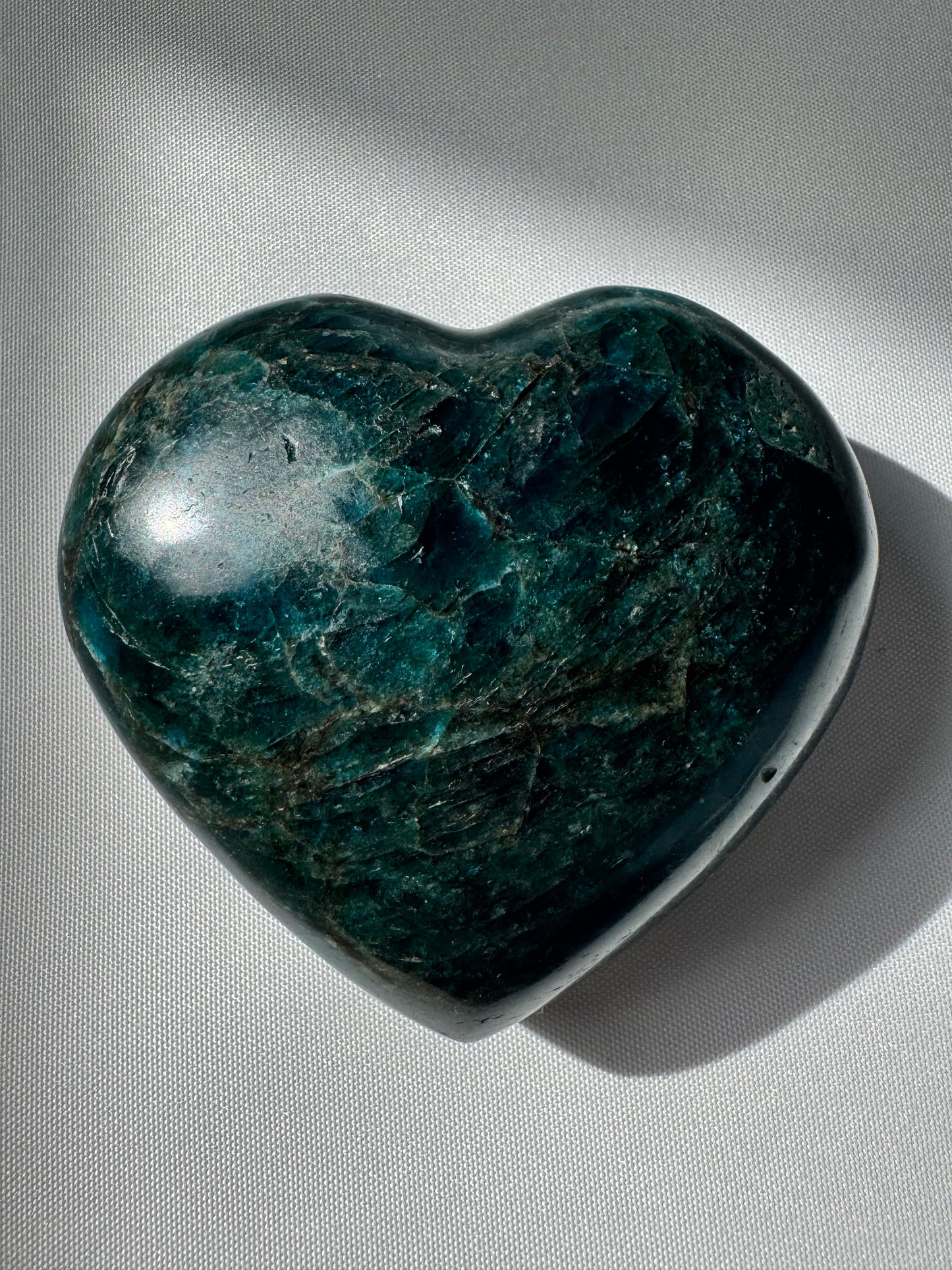 Blue Apatite Heart