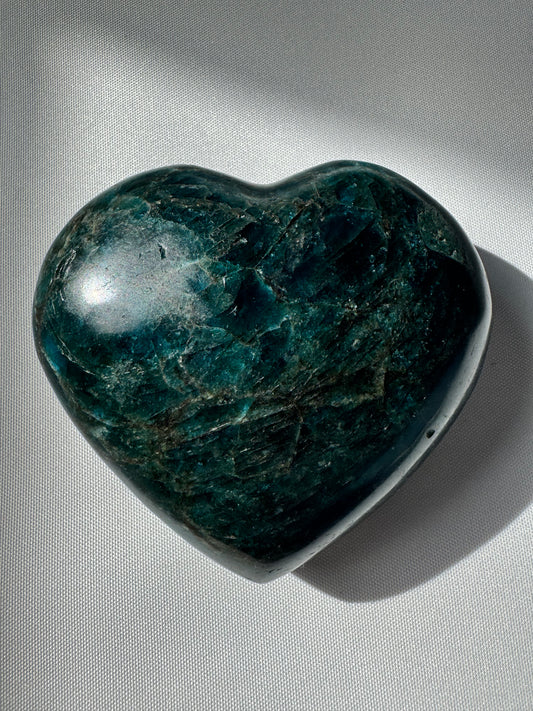 Blue Apatite Heart