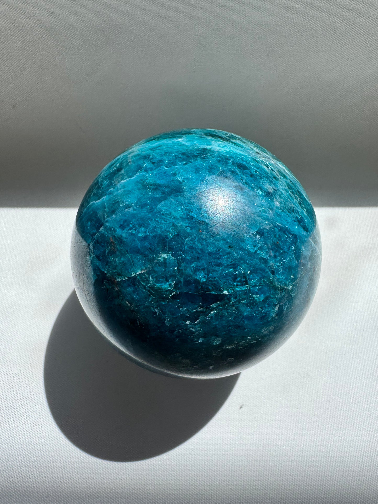 Blue Apatite Sphere