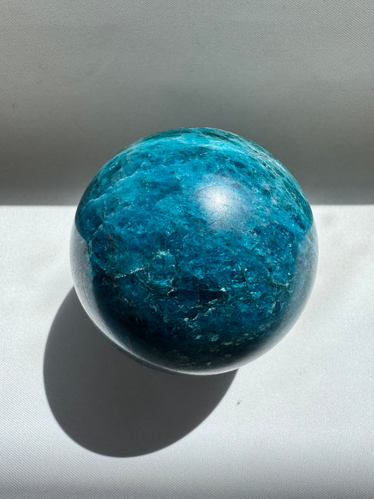 Blue Apatite Sphere