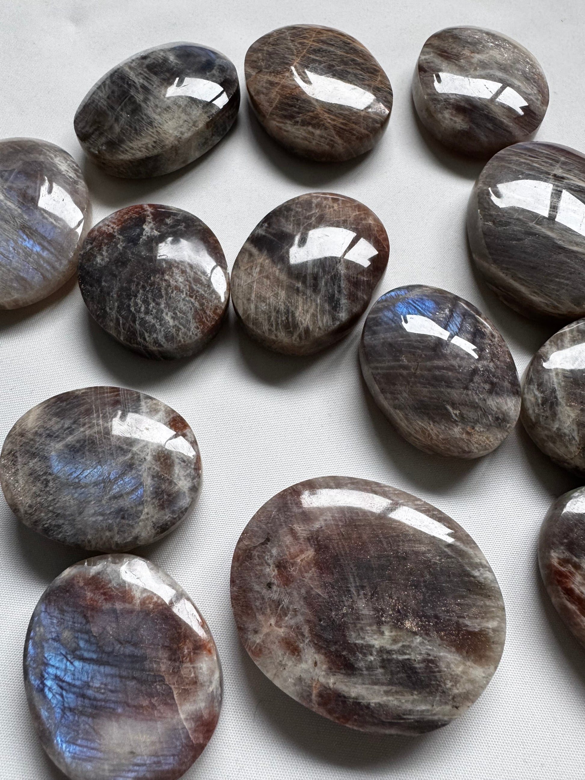 Moonstone x Sunstone Crystal Palmstones