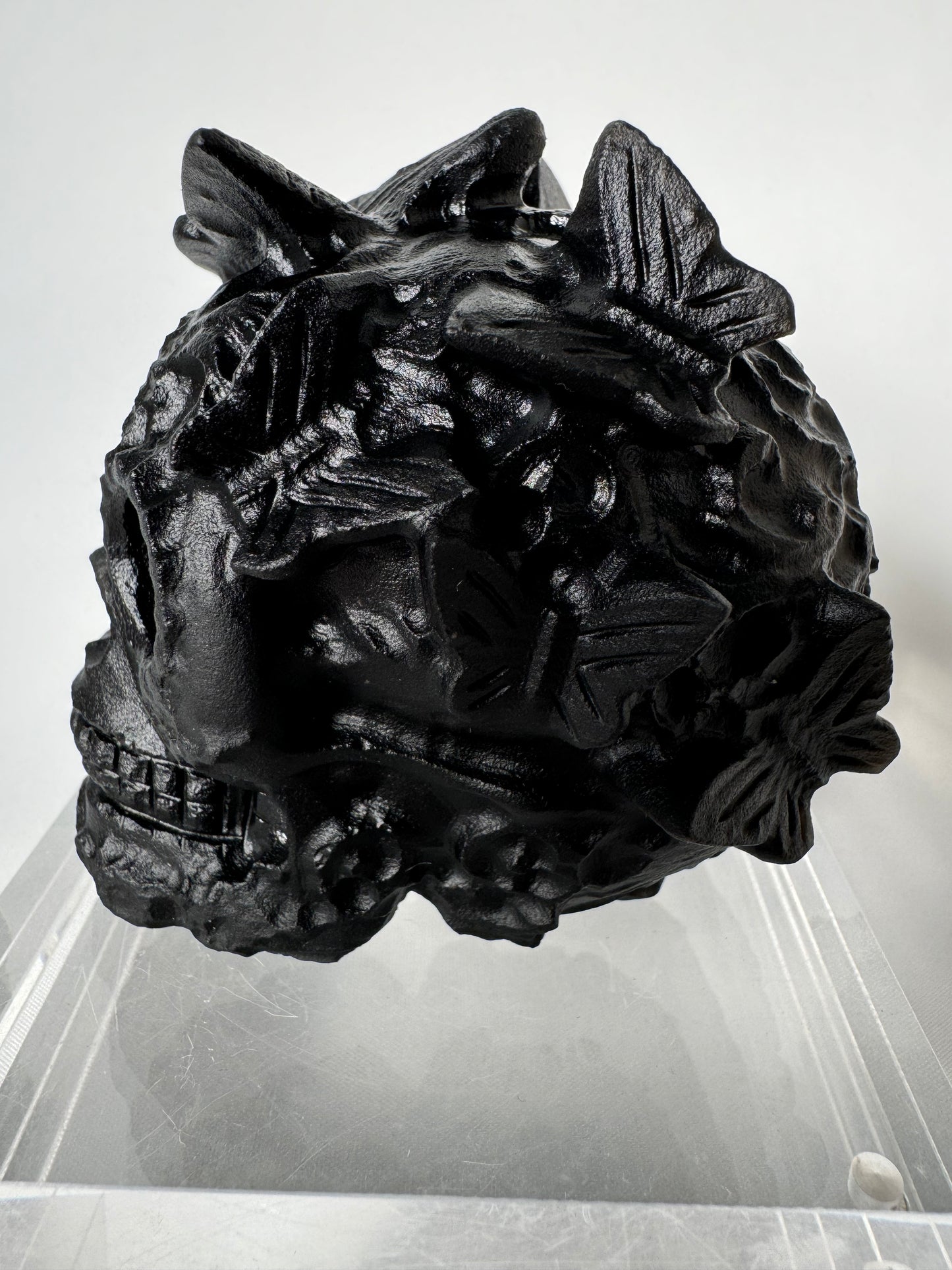 Black Obsidian Skull