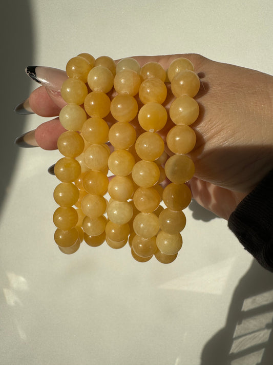 Honey Calcite Bracelet 10mm