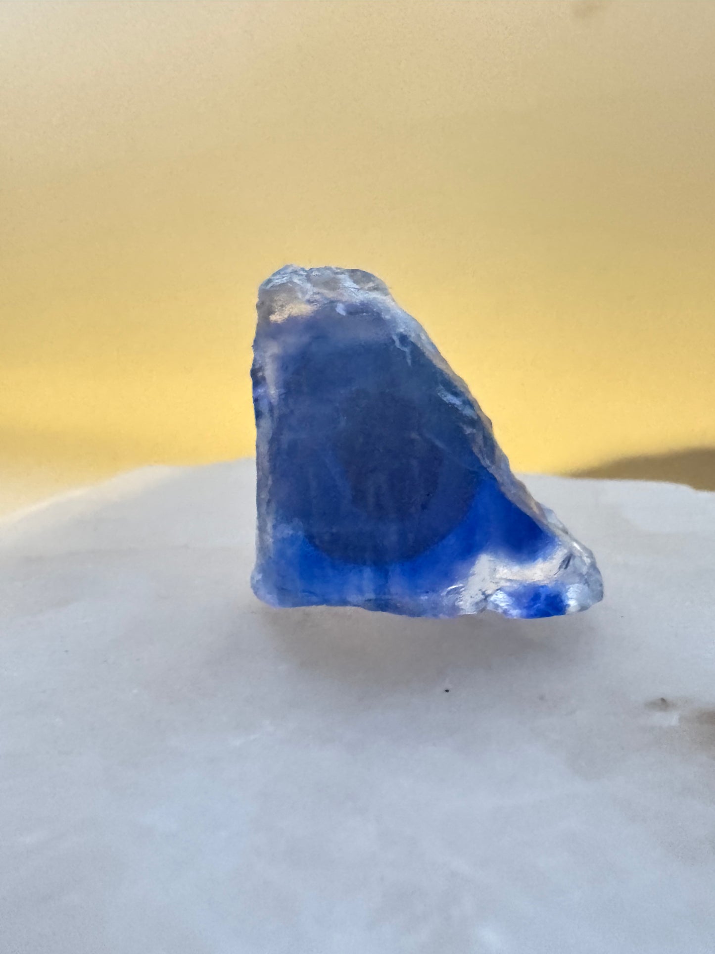 Rare Blue Halite Crystal Specimen