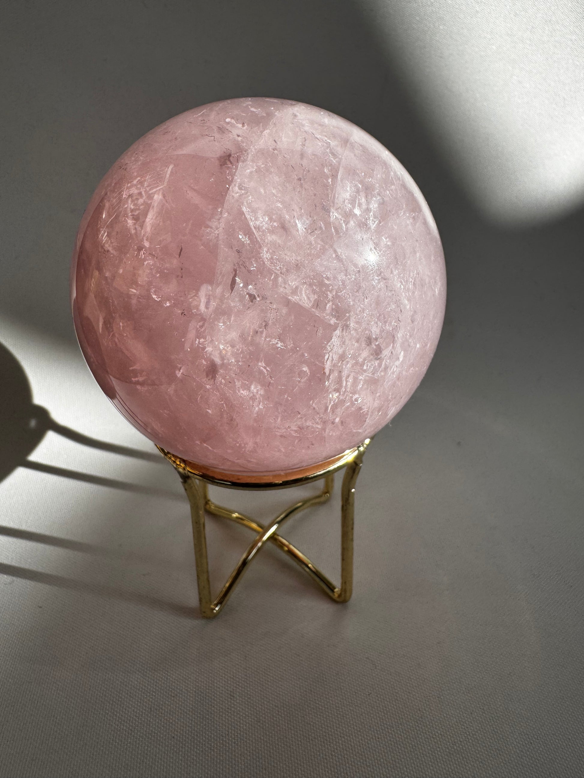  Rose Quartz Sphere | Unique gemstone available in NZ | Bespoke Crystals NZ