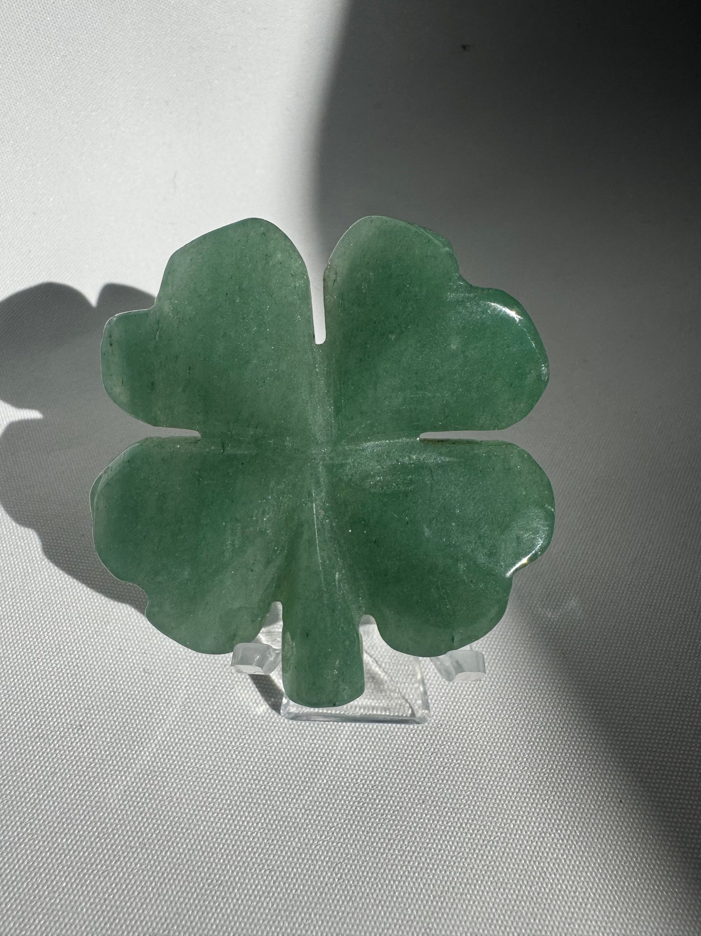 Green Aventurine Crystal Four Leaf Clover | Bespoke Crystals 
