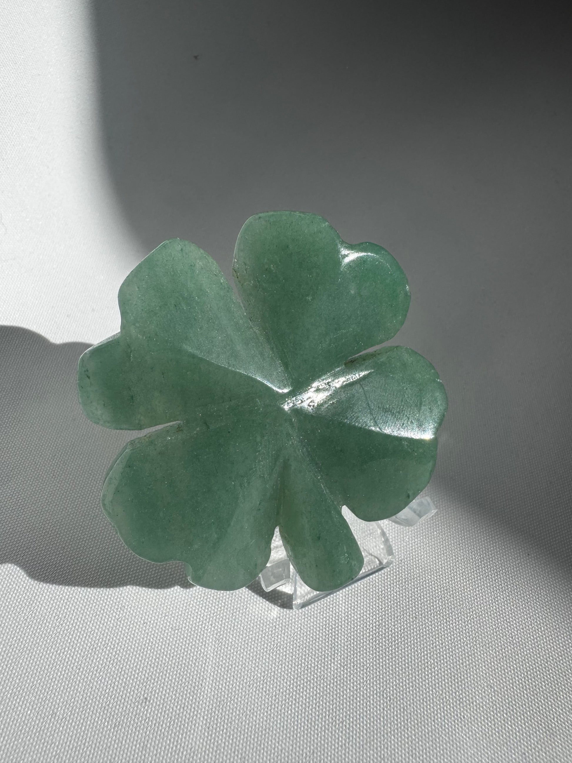 Green Aventurine Crystal Four Leaf Clover NZ | Bespoke Crystals 