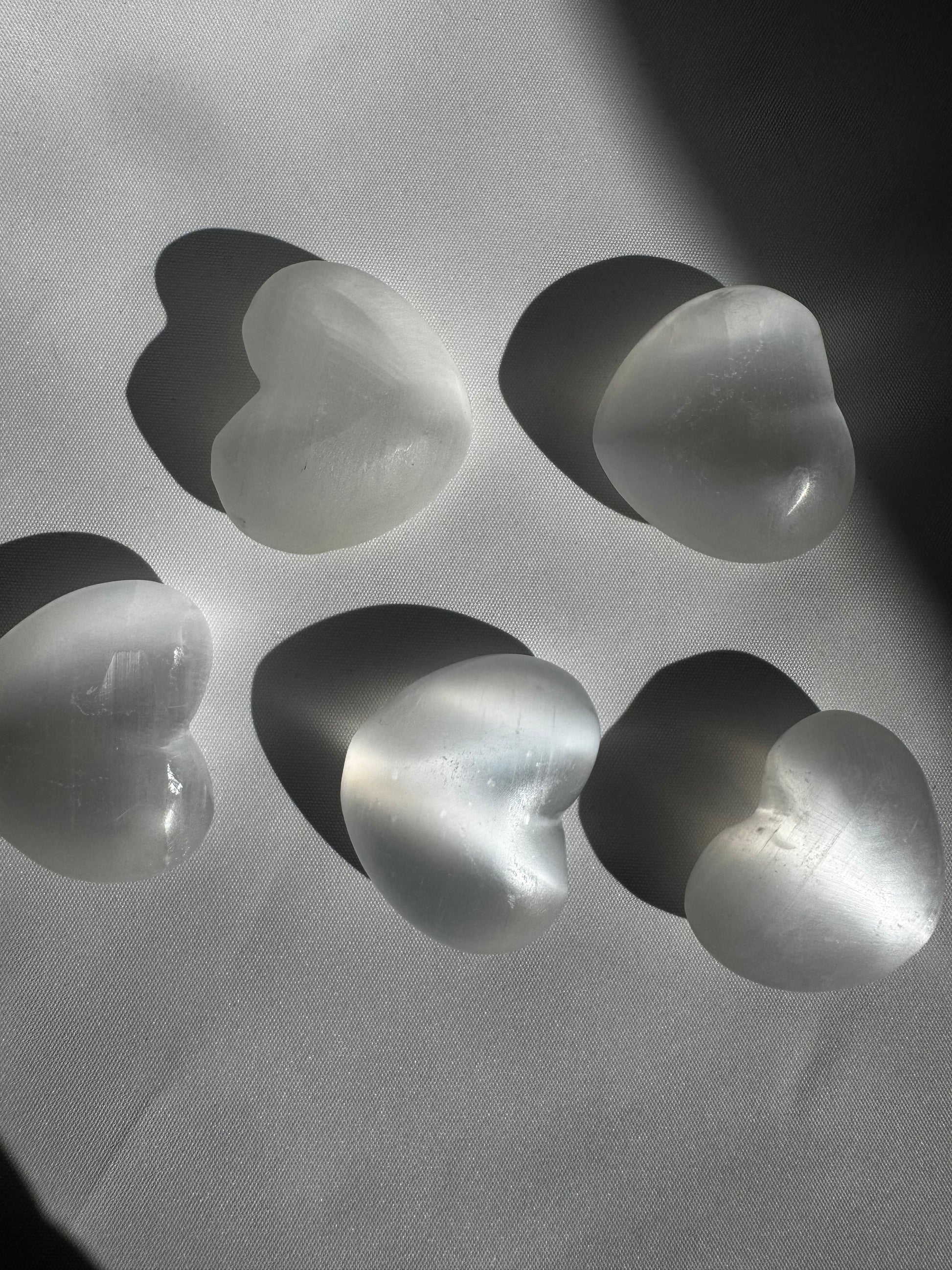 Selenite Heart 