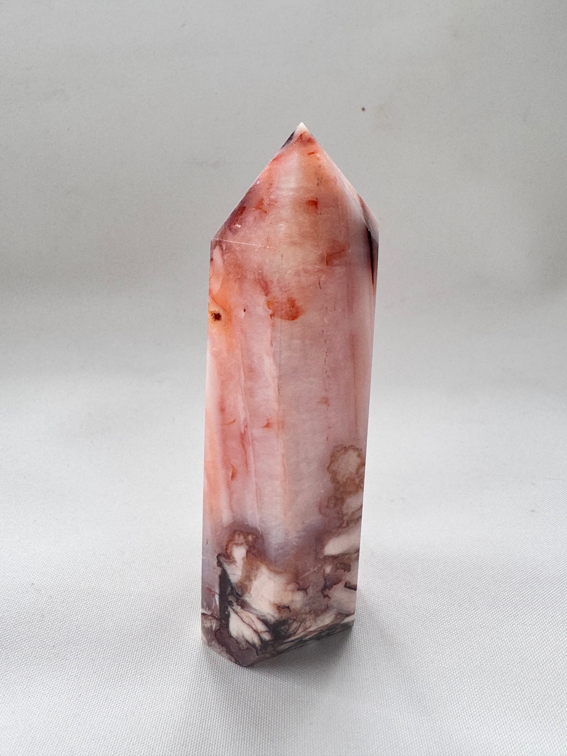 Pink Flower Agate Point