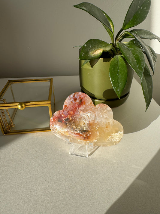 Plume Agate Cloud Carving | Bespoke Crystals Nz