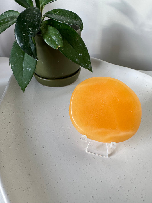 Orange Calcite Sun | Bespoke Crystals NZ