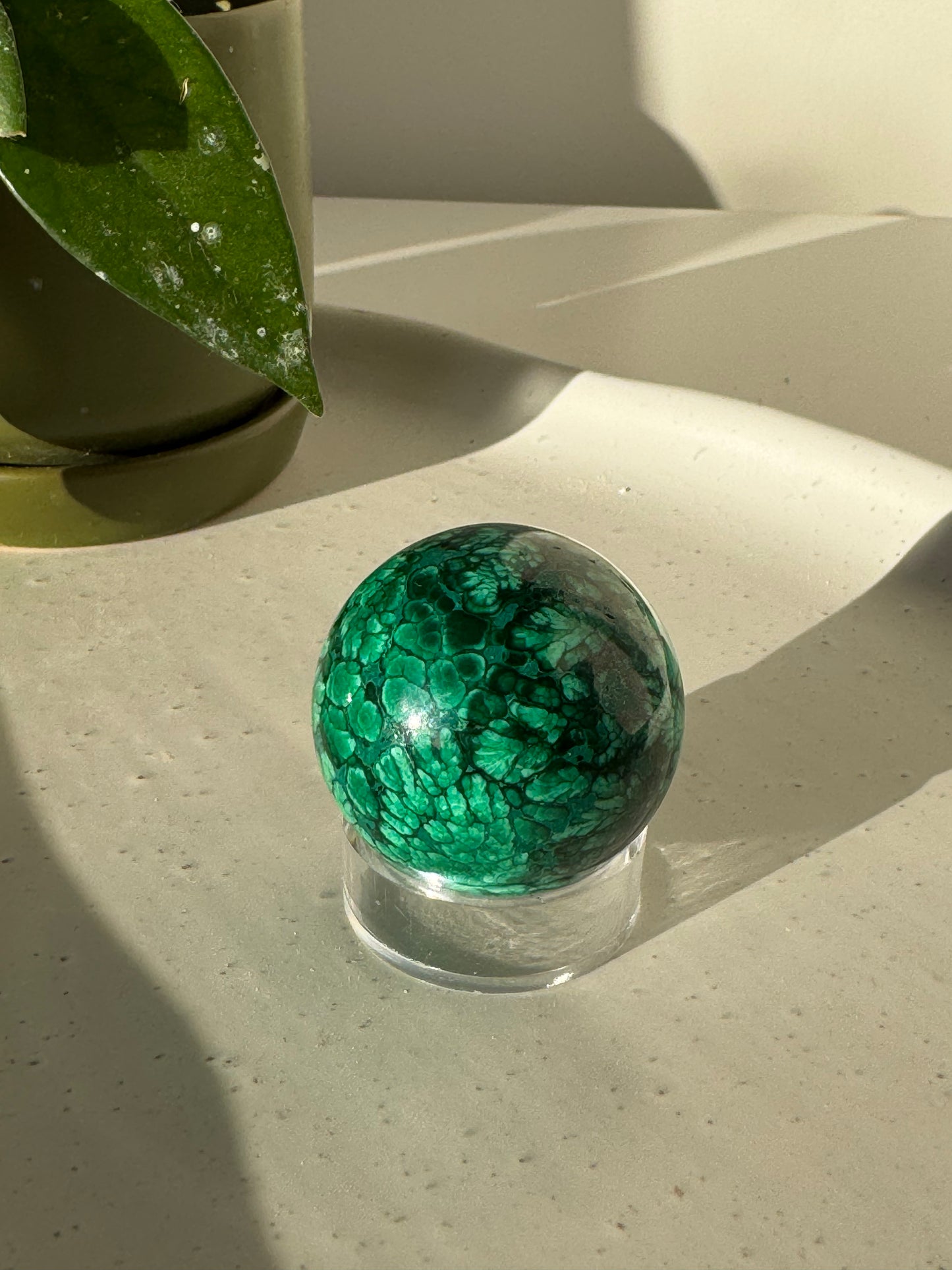 Malachite Crystal Sphere | Bespoke Crystals NZ