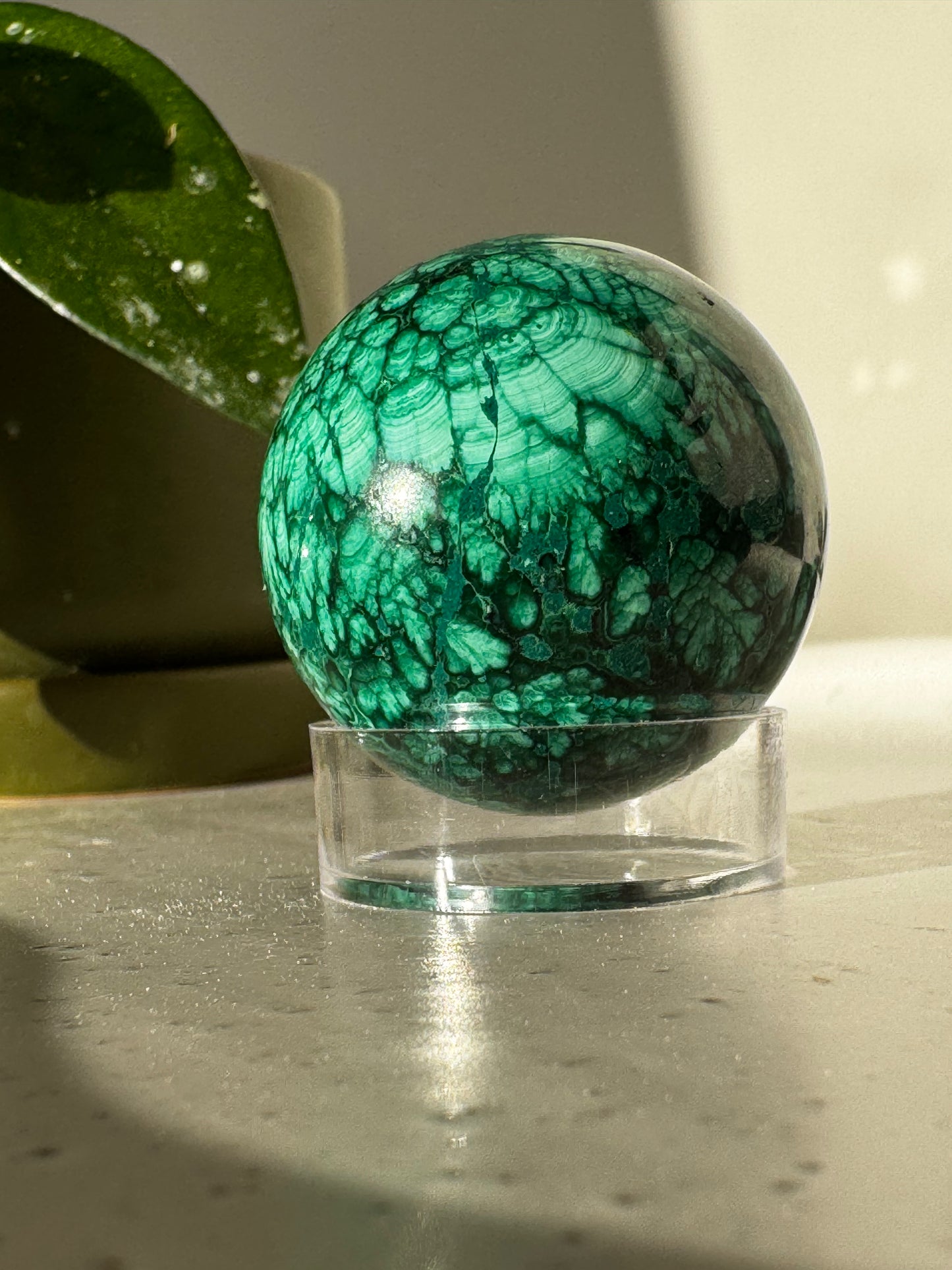 Malachite Sphere #2 | Bespoke Crystals NZ
