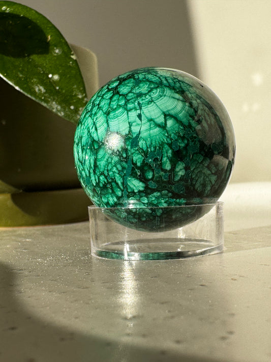 Malachite Sphere #2 | Bespoke Crystals NZ