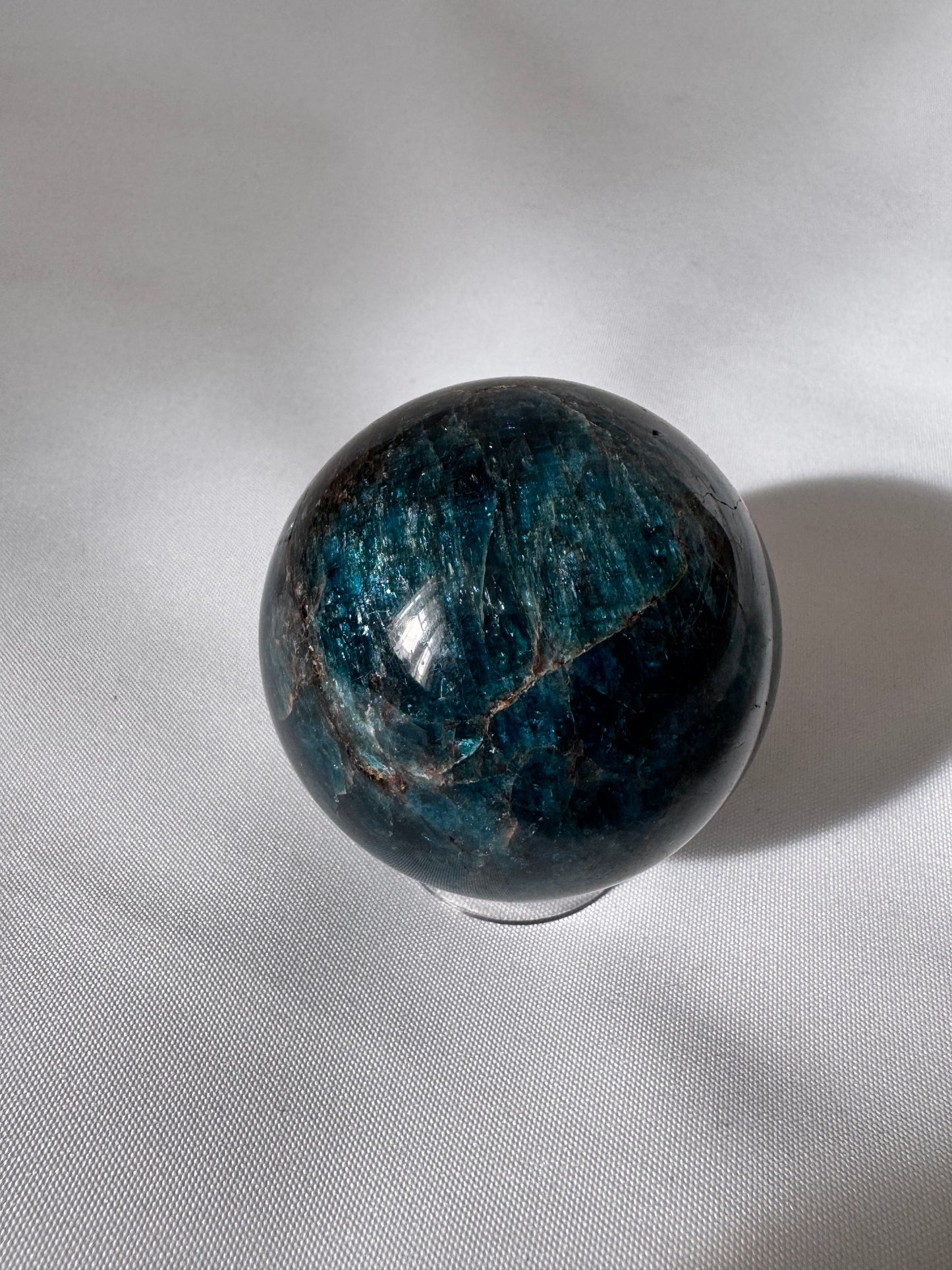 Blue Apatite Sphere