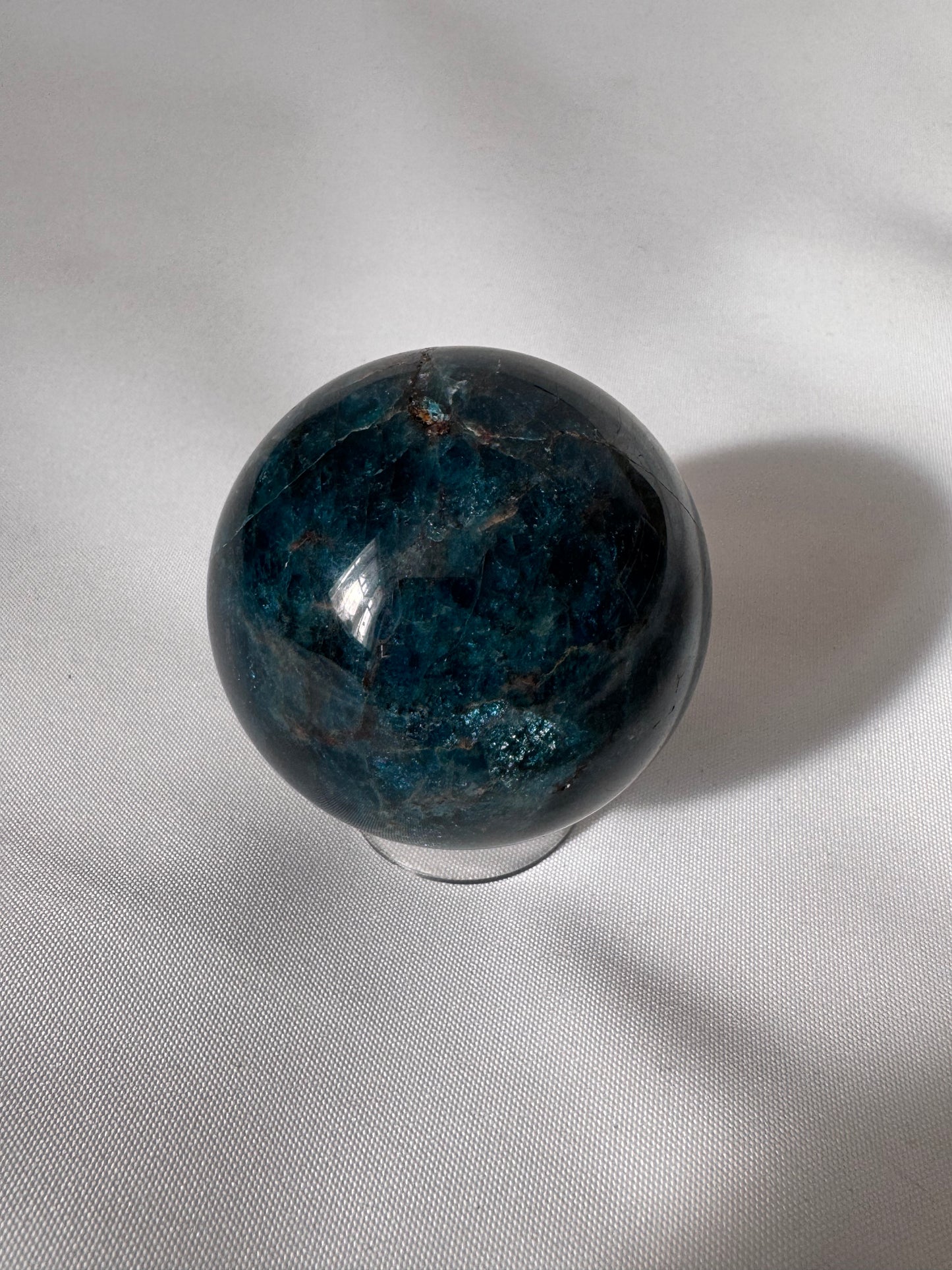 Blue Apatite Sphere
