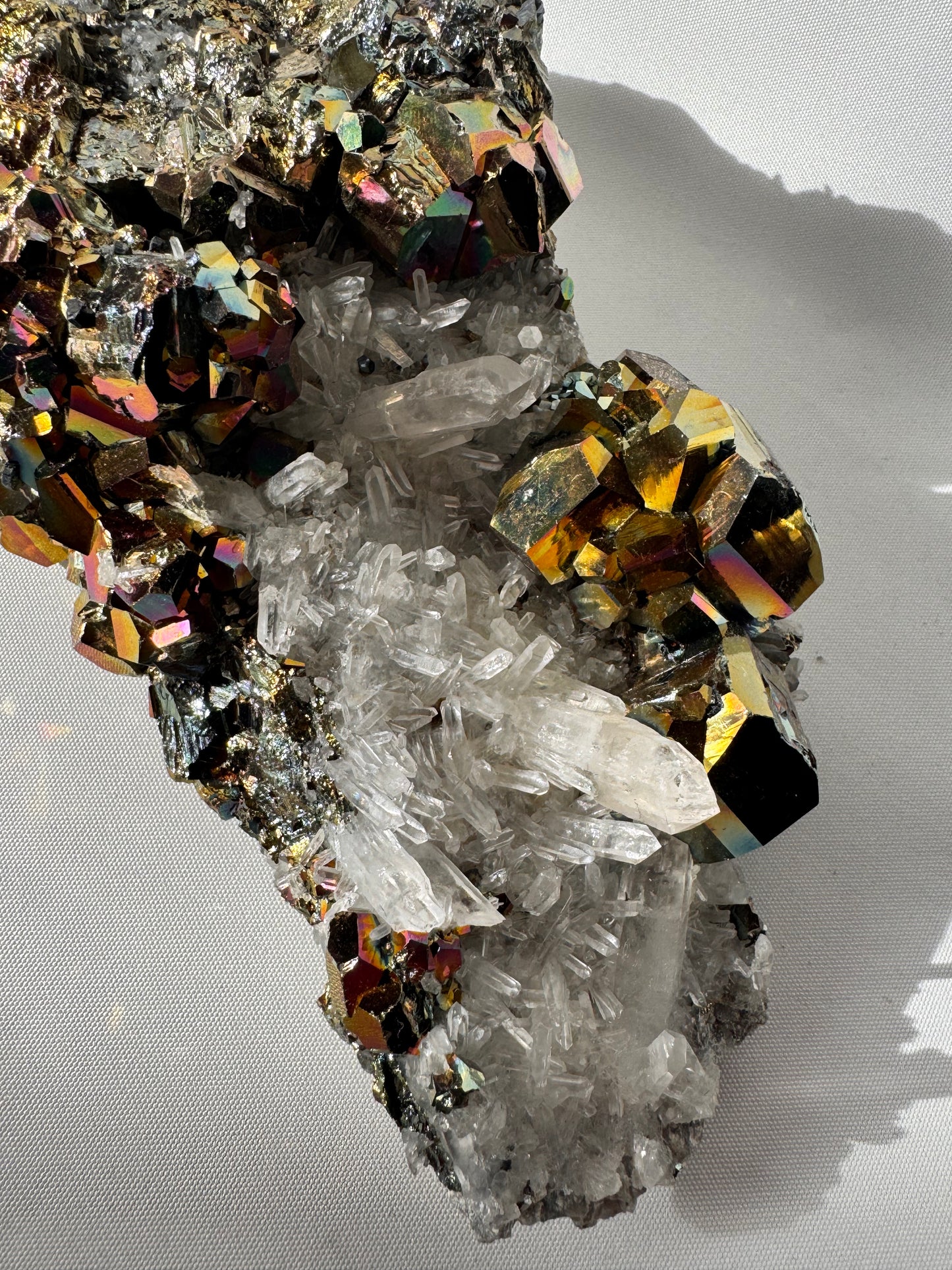 Chalcopyrite on Quartz
