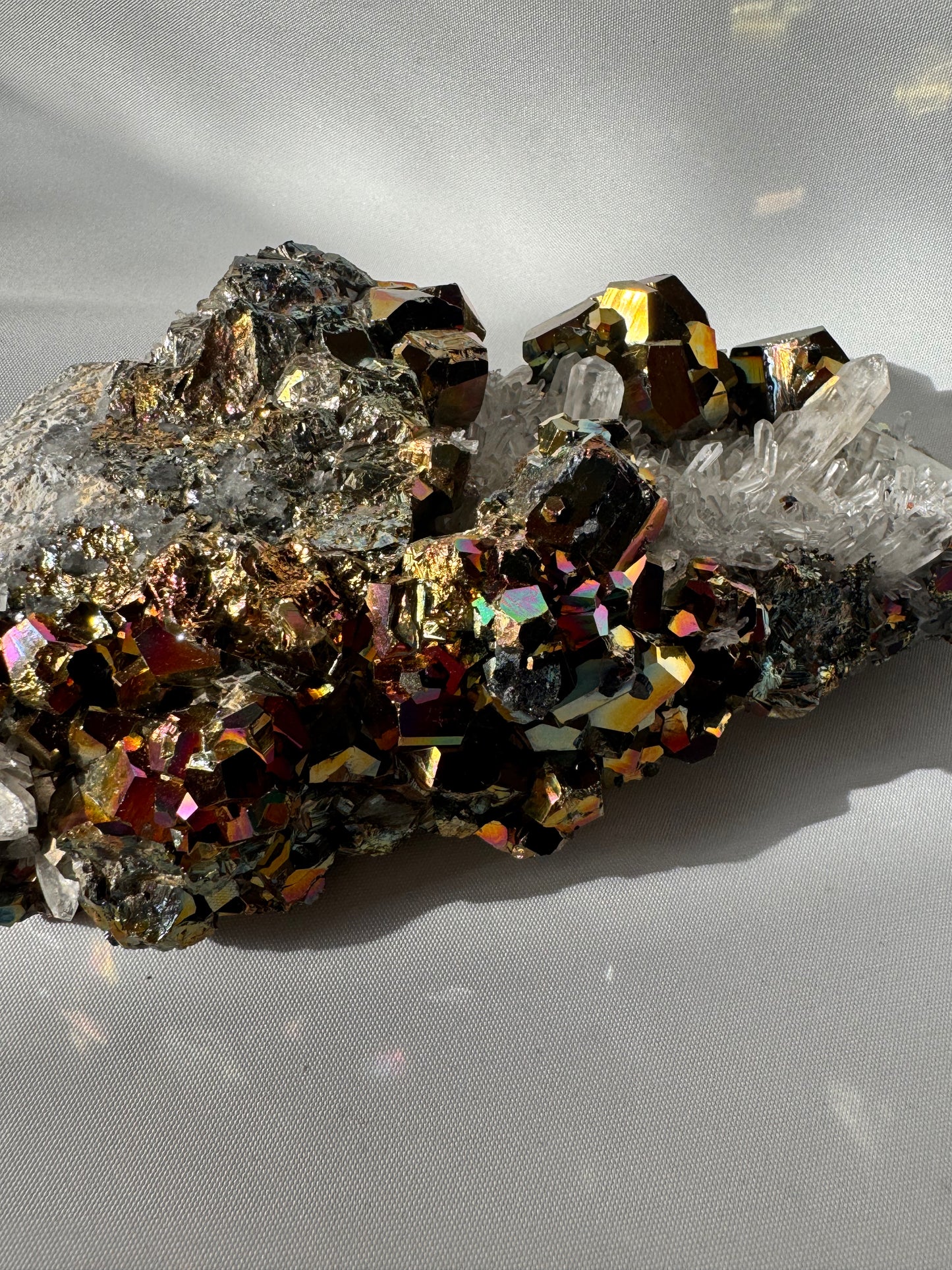 Chalcopyrite on Quartz