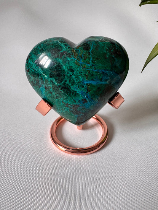Chrysocolla Heart