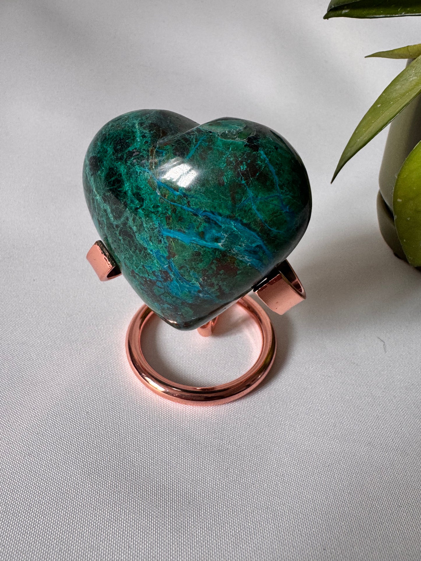 Chrysocolla Heart