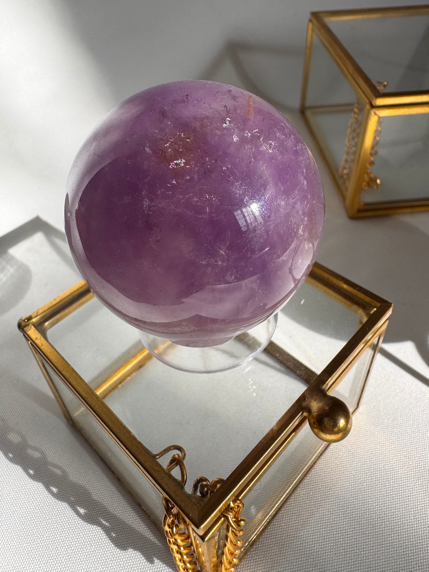 Amethyst Crystal Sphere – Healing Stone for Calm