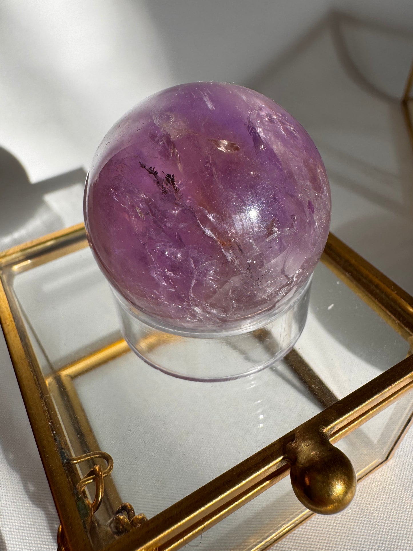 Amethyst Crystal Sphere – Healing Stone for Calm