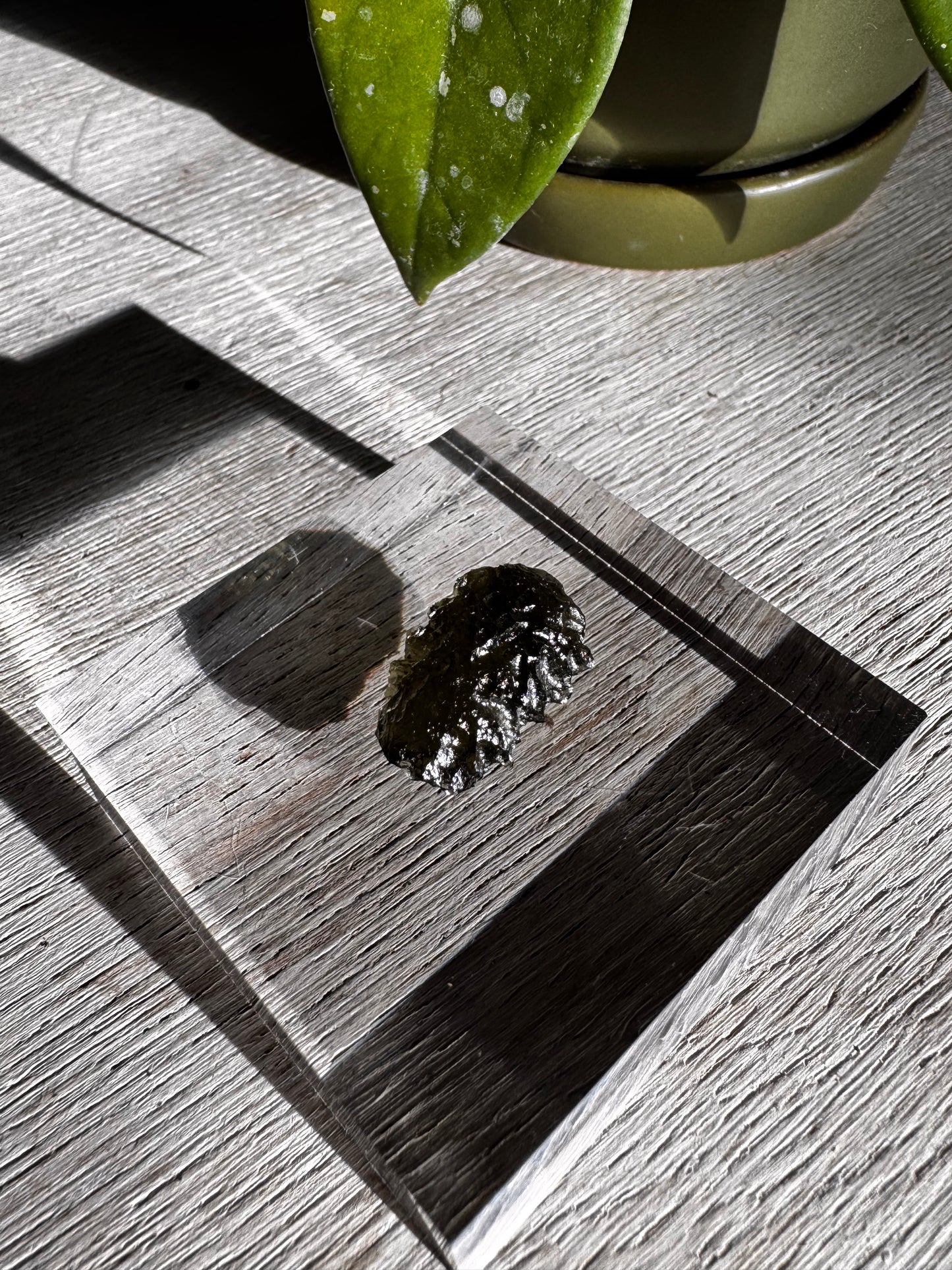 Moldavite Crystal Specimen #1