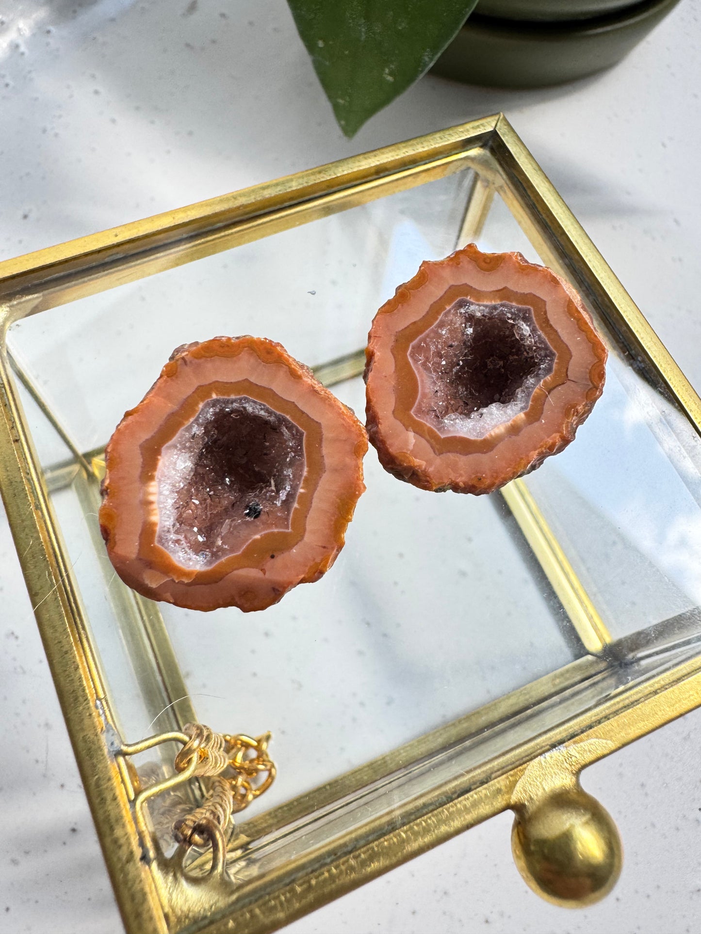 Rare Zhanguo Agate Crystal Mini Geode #1