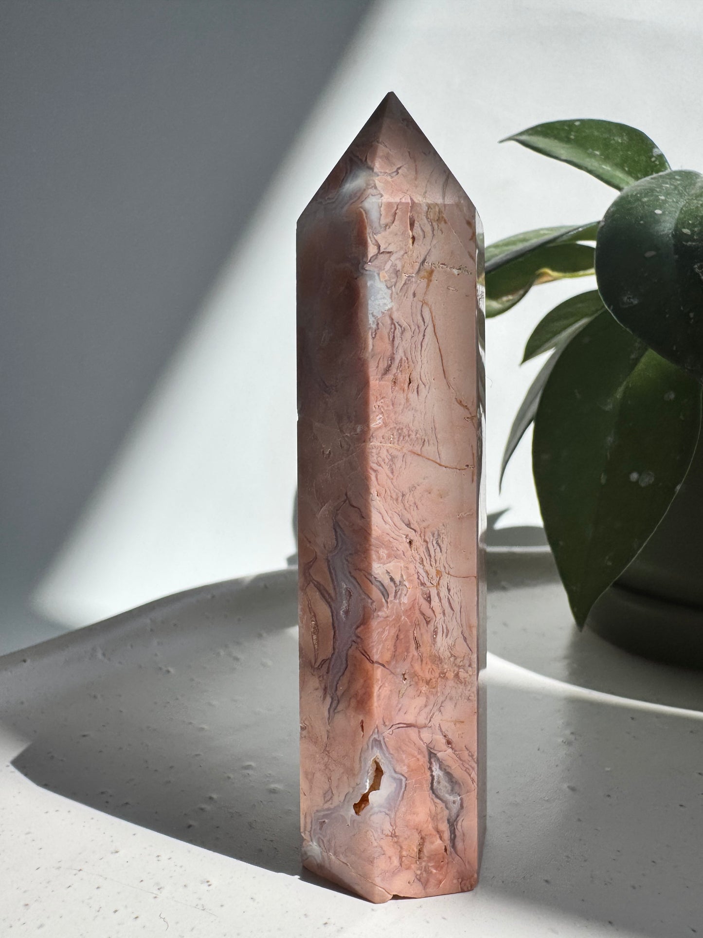 Cotton Candy Agate Crystal Point #1