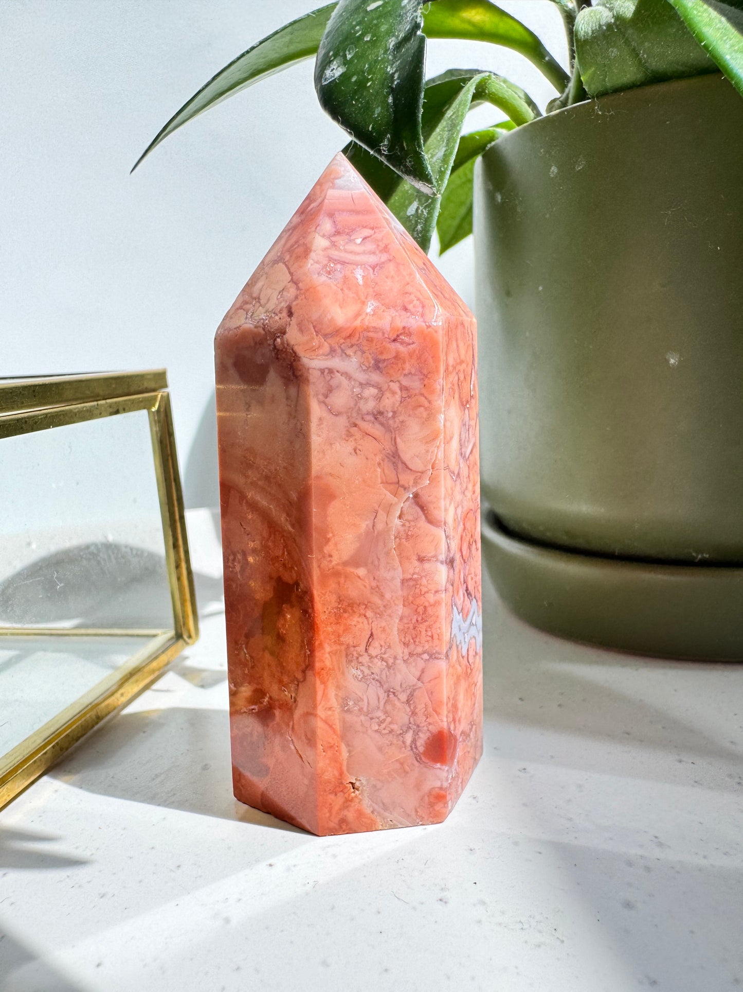 Cotton Candy Agate Point #3 | Bespoke Crystals