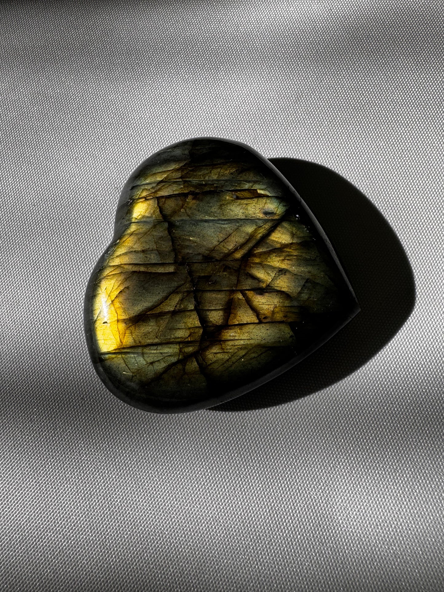 Labradorite Heart