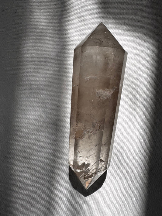 Vogel Cut Smoky Quartz Crystal - Amplify and Focus Energy